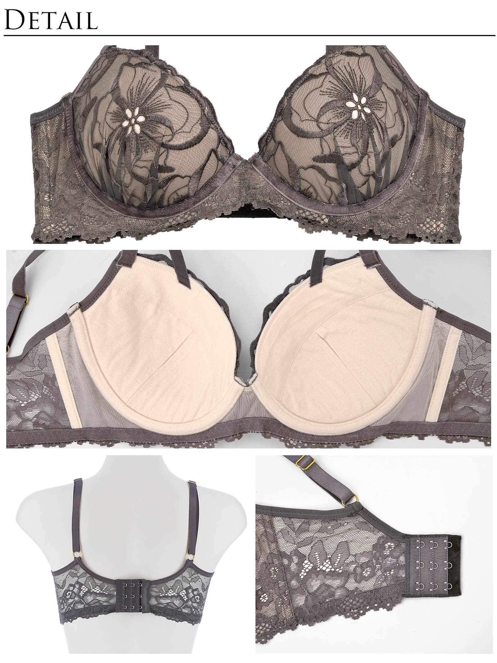 【Re;by Reinest】【GHサイズ】Luxe Lacy BRA / リュクスレーシィ単品ブラジャー