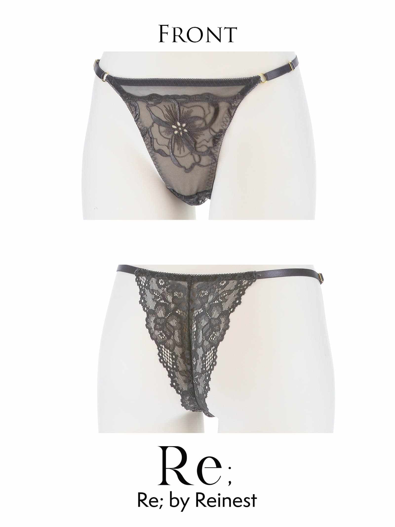 【Re;by Reinest】Luxe Lacy T-back / リュクスレーシィ単品Tバックショーツ