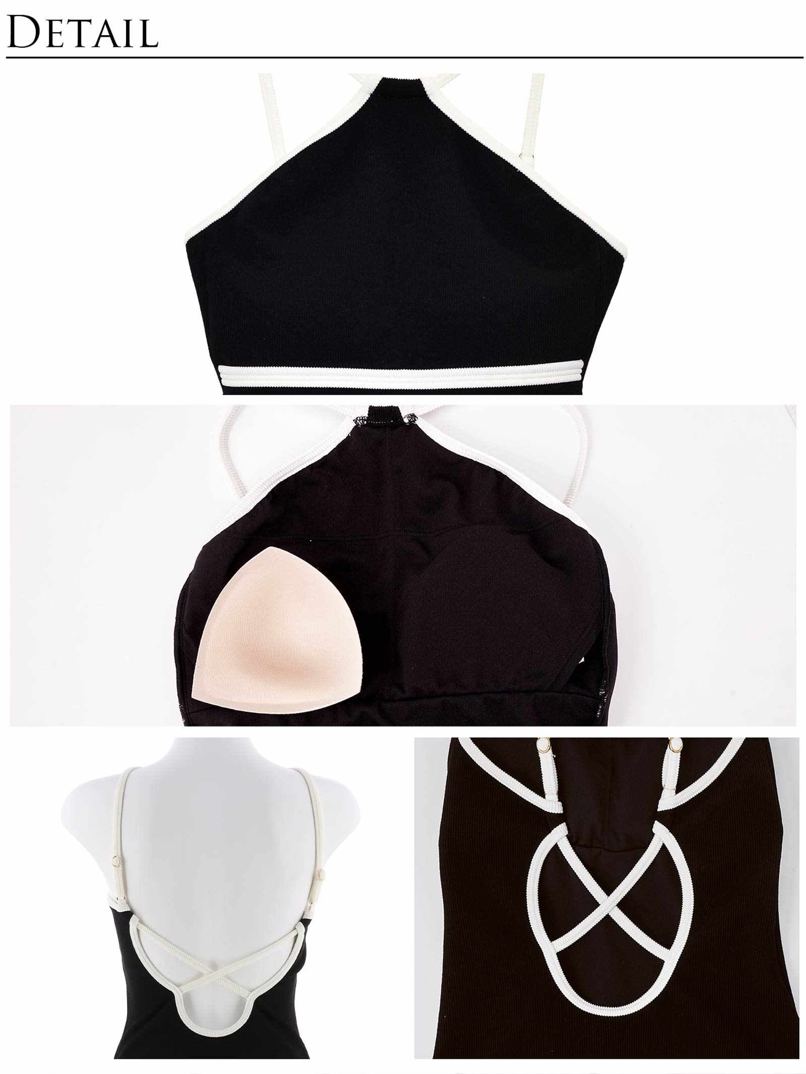 【Re;by Reinest】Bi color rib swim wear/バイカラーリブスイムウェア - 【公式】247Lingerie