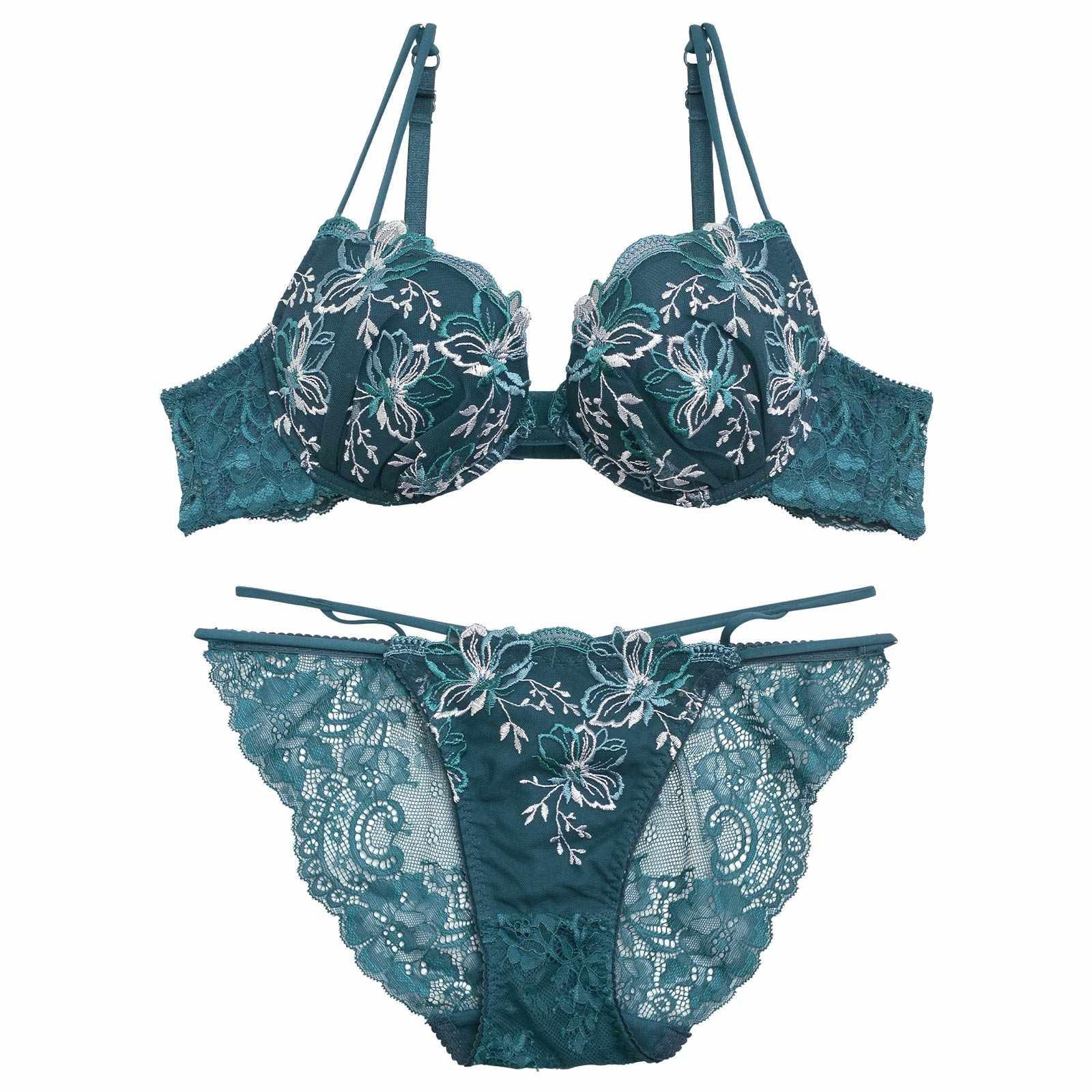 【永尾まりや着用】【Reinest】オアシスフラワーストリングブラジャー&バック透けフルバックショーツ - 【公式】247Lingerie