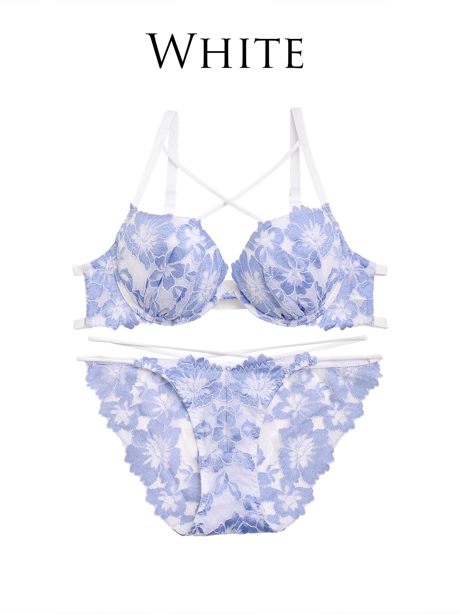 4/7新作!【Reinest】ファビュラスフラワーコードブラジャー&バック透けフルバックショーツ