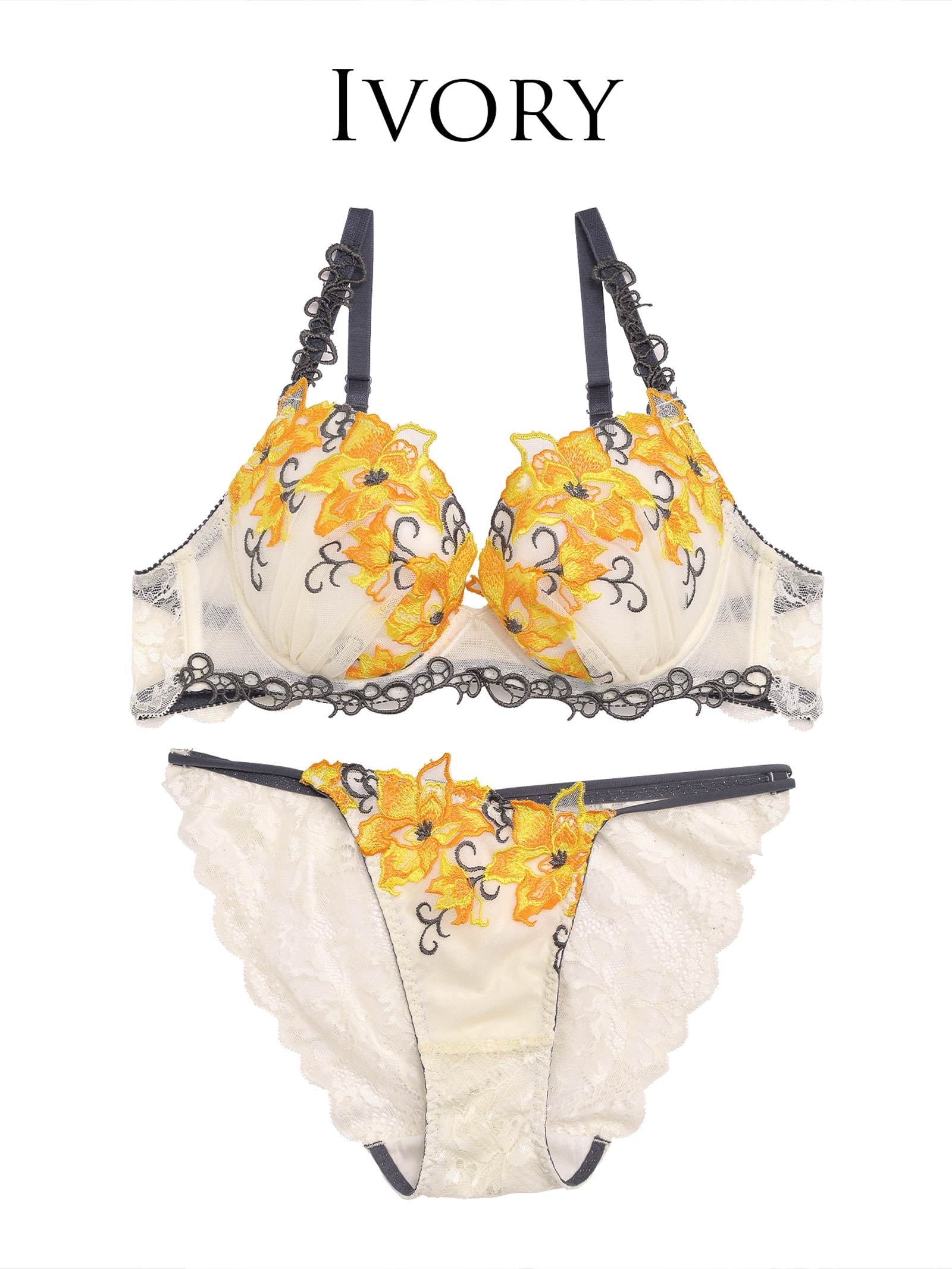 7/24新作!三上悠亜着用【Reinest】ビューティフルクレマチスブラジャー&バック透けフルバックショーツ