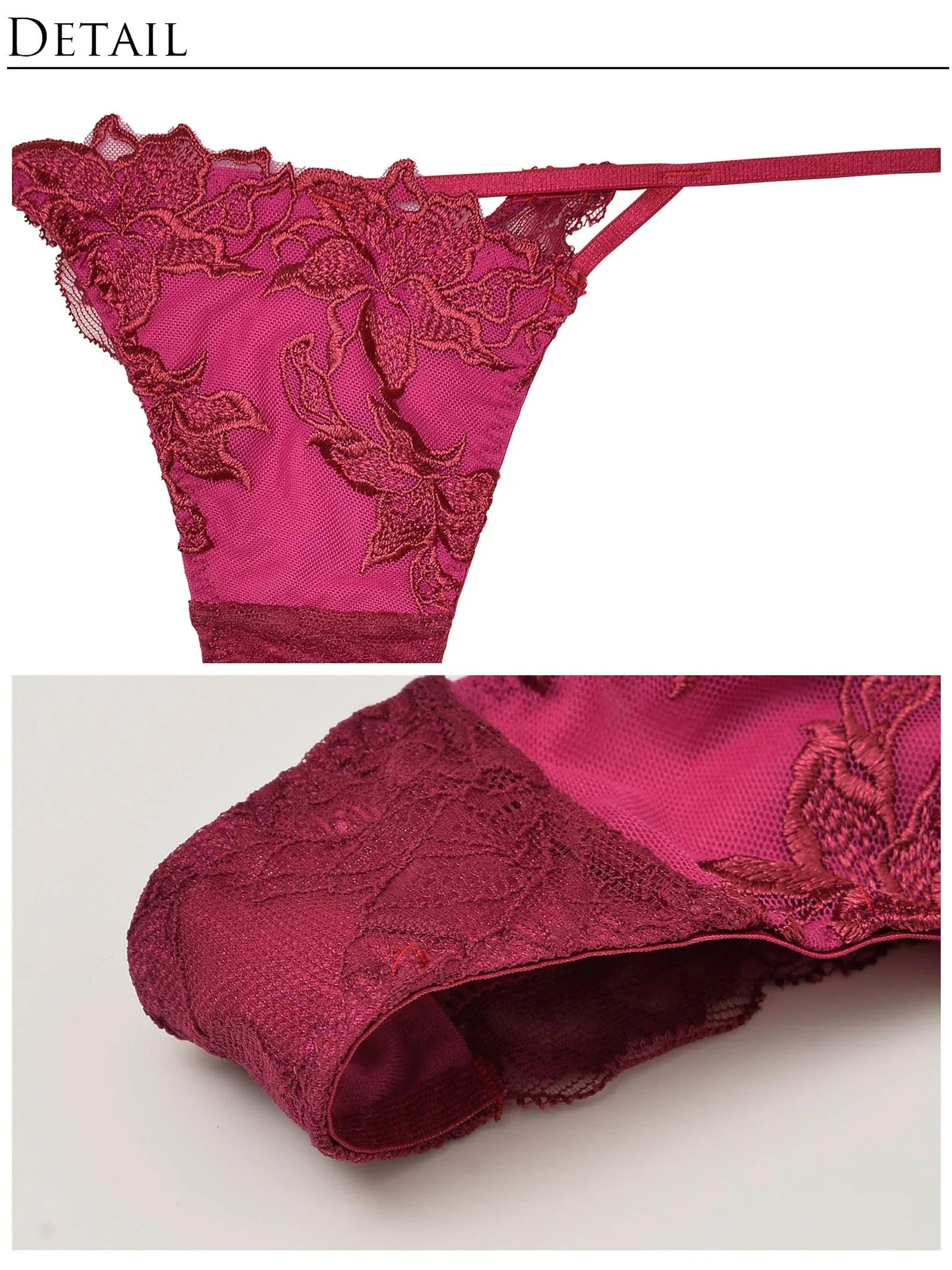 【Reinest】ラフィネアマリリスブラジャー&バック透けTバックショーツ - 【公式】247Lingerie