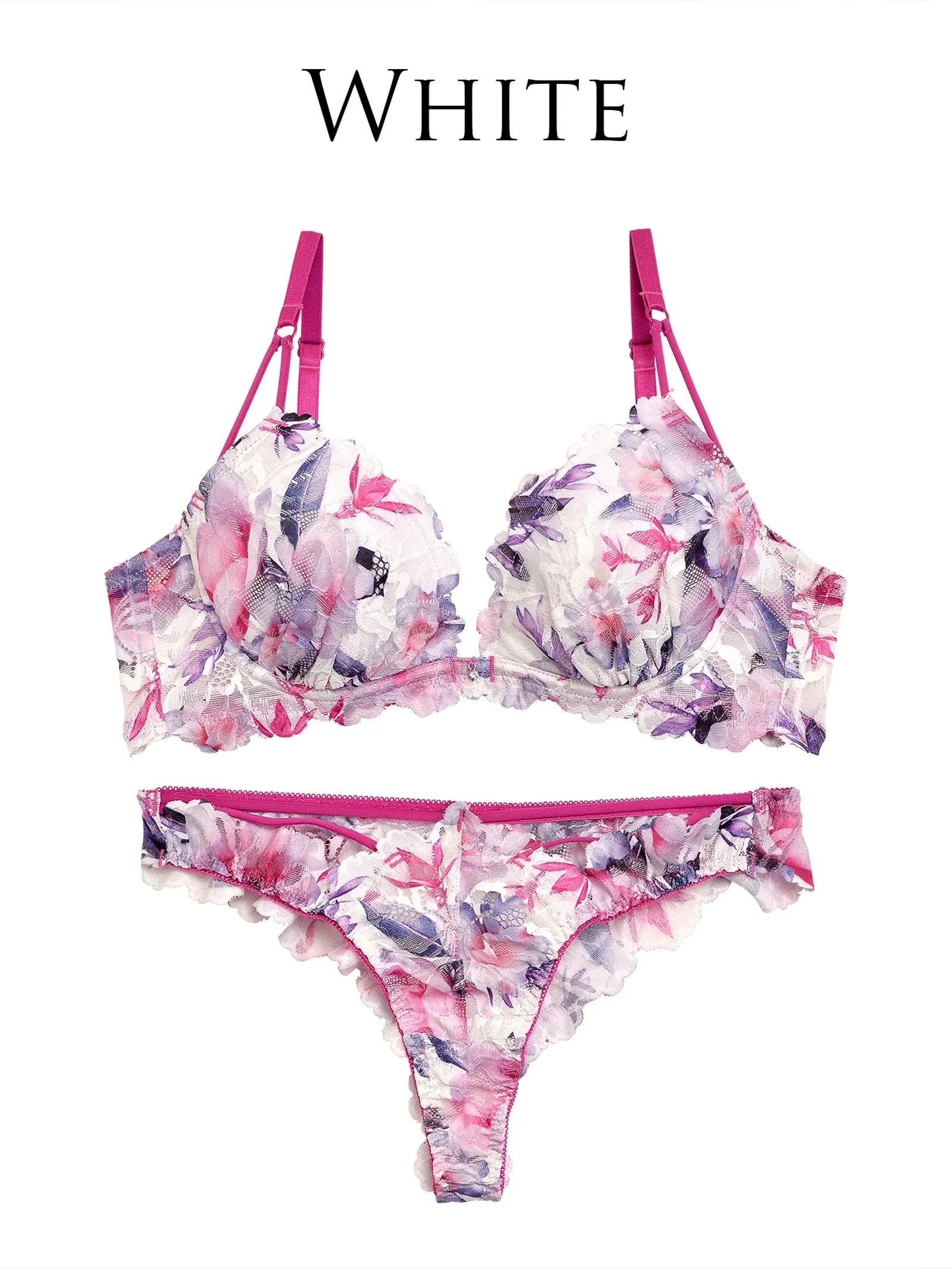 【永尾まりや着用】【Reinest】ドレッシーフラワーリッチブラジャー&バック透けTバックショーツ - 【公式】247Lingerie