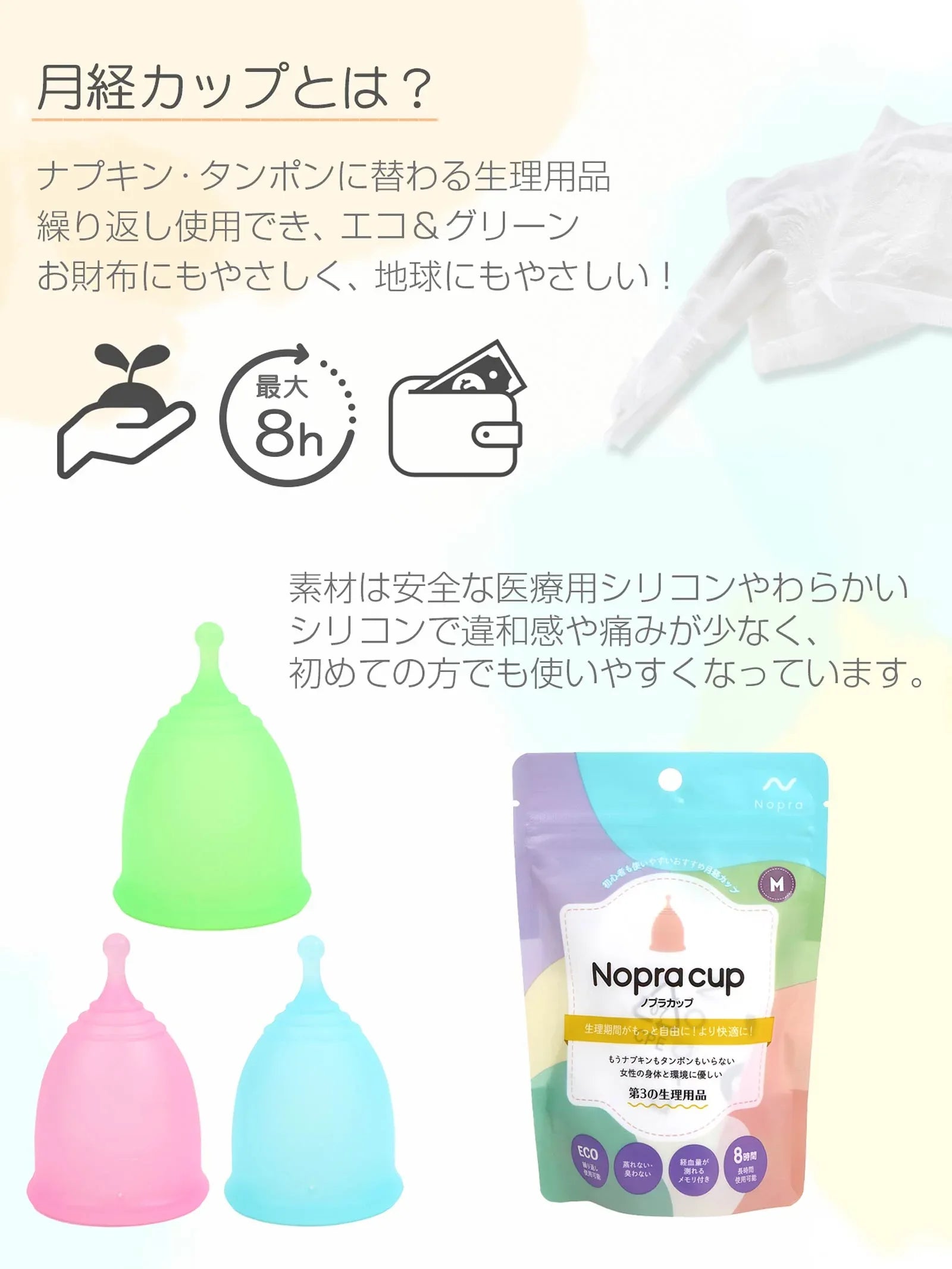 【Nopra】ノプラ月経カップ ボール型 - 【公式】247Lingerie