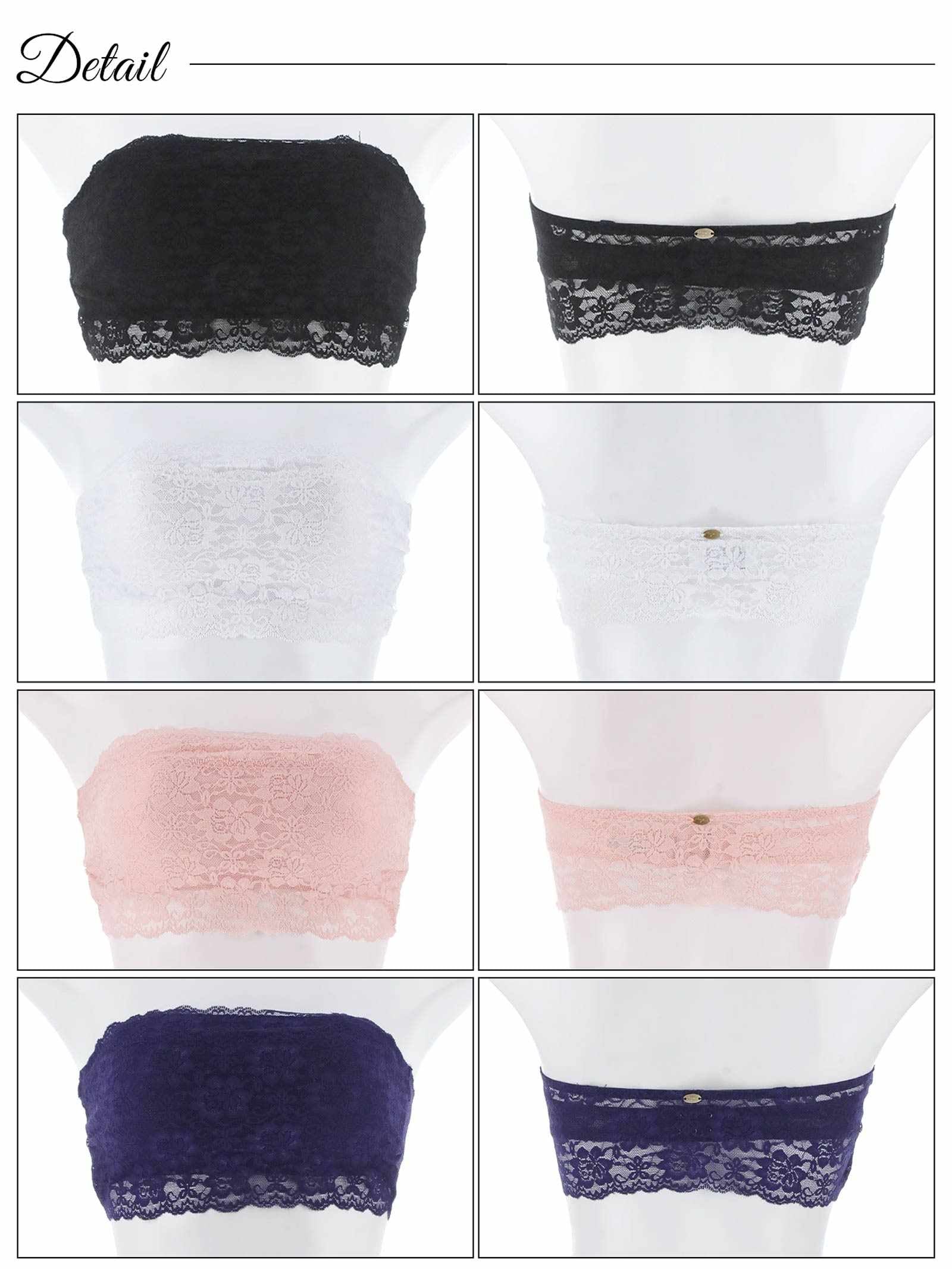 【ノンワイヤー】Basic Lace Tubetop Bra 単品