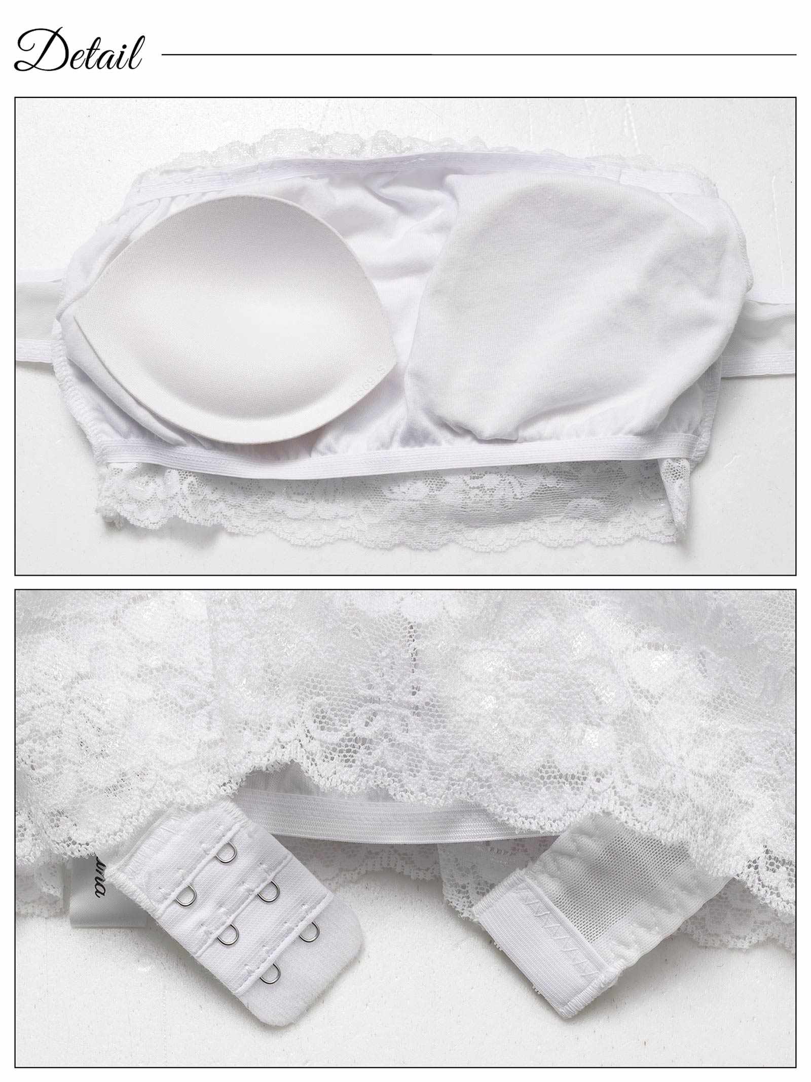 【ノンワイヤー】Basic Lace Tubetop Bra 単品