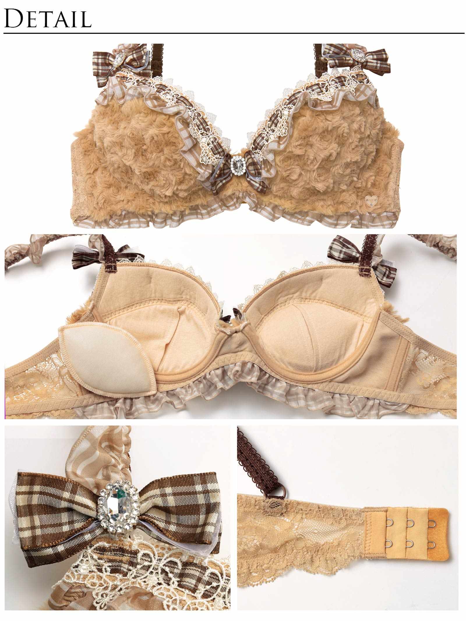 12/5新作!【明日花キララプロデュース/WhipBunny】Charming Teddy Bear Bra&T-back / チャーミングテディベアブラ＆Tバック