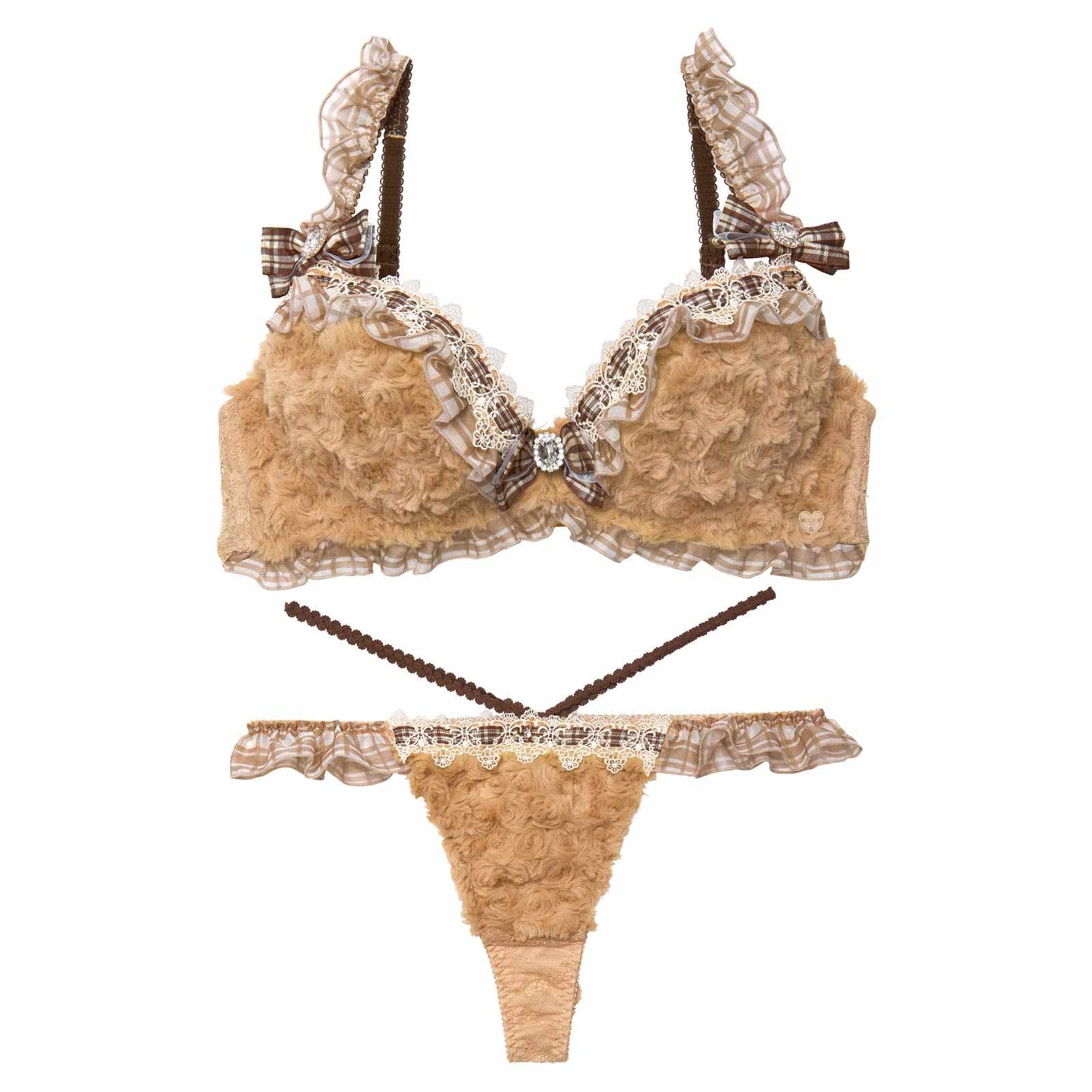 12/5新作!【明日花キララプロデュース/WhipBunny】Charming Teddy Bear Bra&T-back / チャーミングテディベアブラ＆Tバック