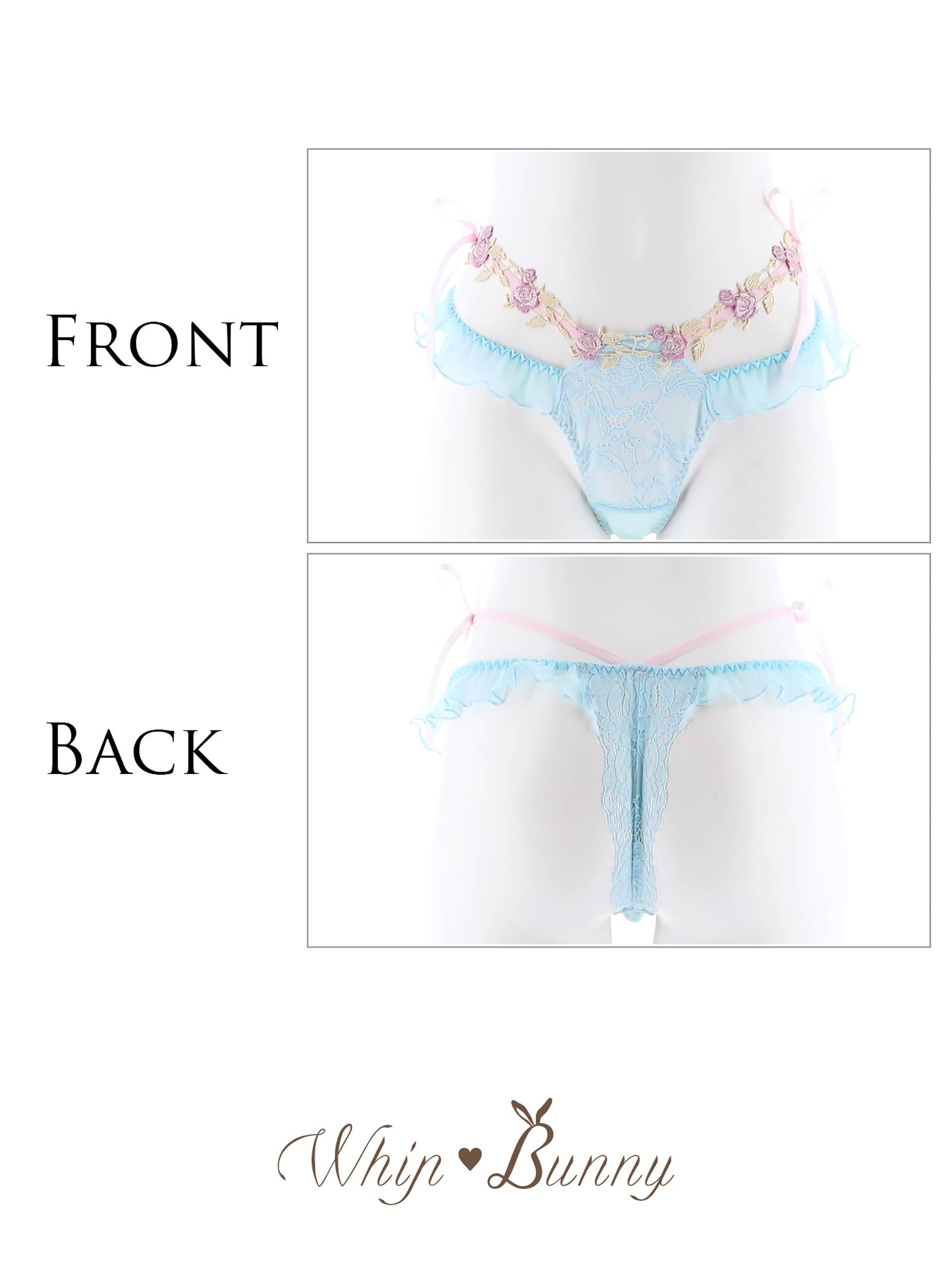 【明日花キララプロデュース/WhipBunny】Romantic Rose Garden Shorts/T-back ロマンティックローズガーデンショーツ/Tバック