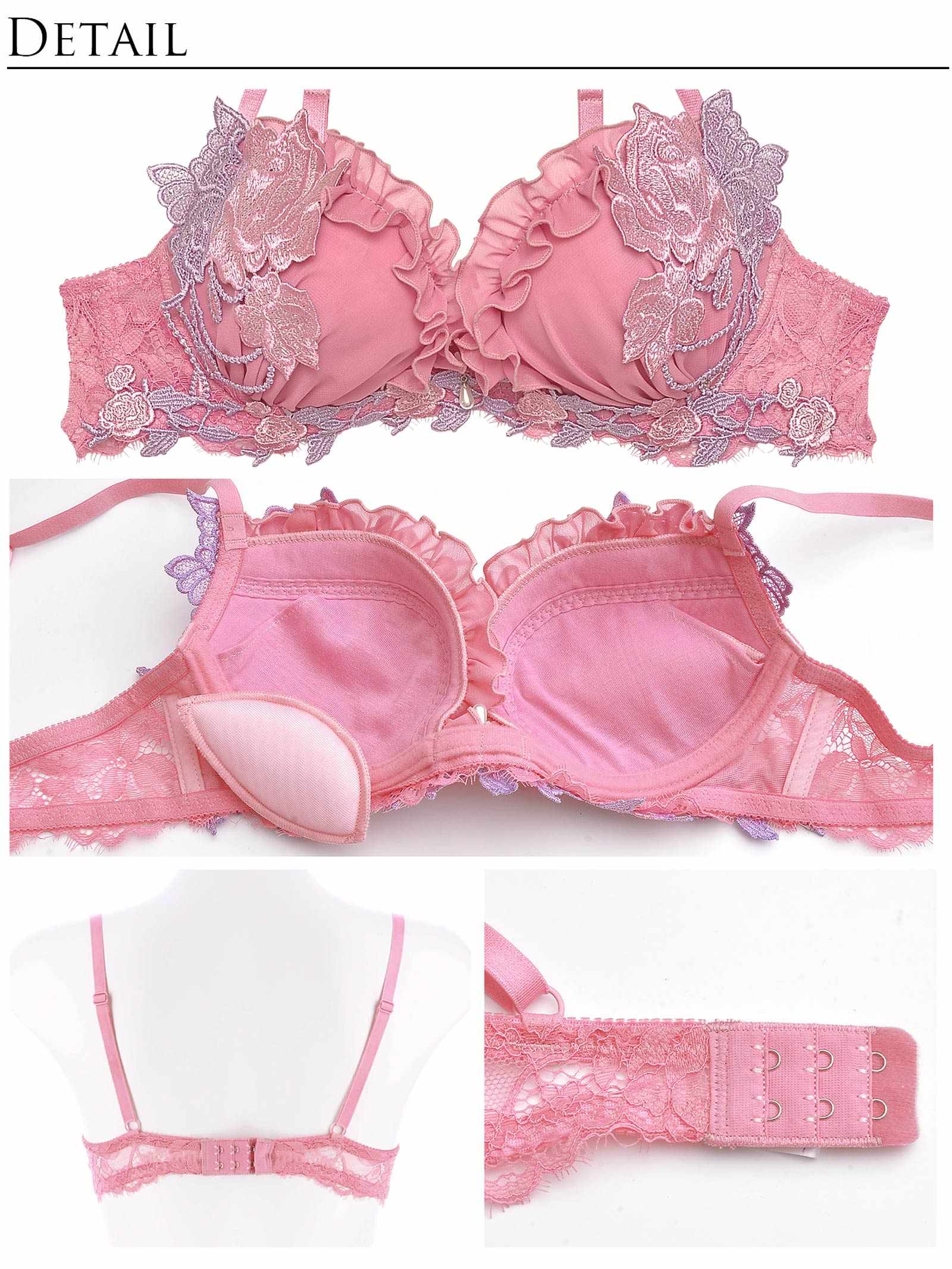 11/4新作!【明日花キララプロデュース/WhipBunny】Romantic Rose Garden Bra&Shorts/RoseBordeaux ロマンティックローズガーデンブラ＆ショーツ/ローズボルドー