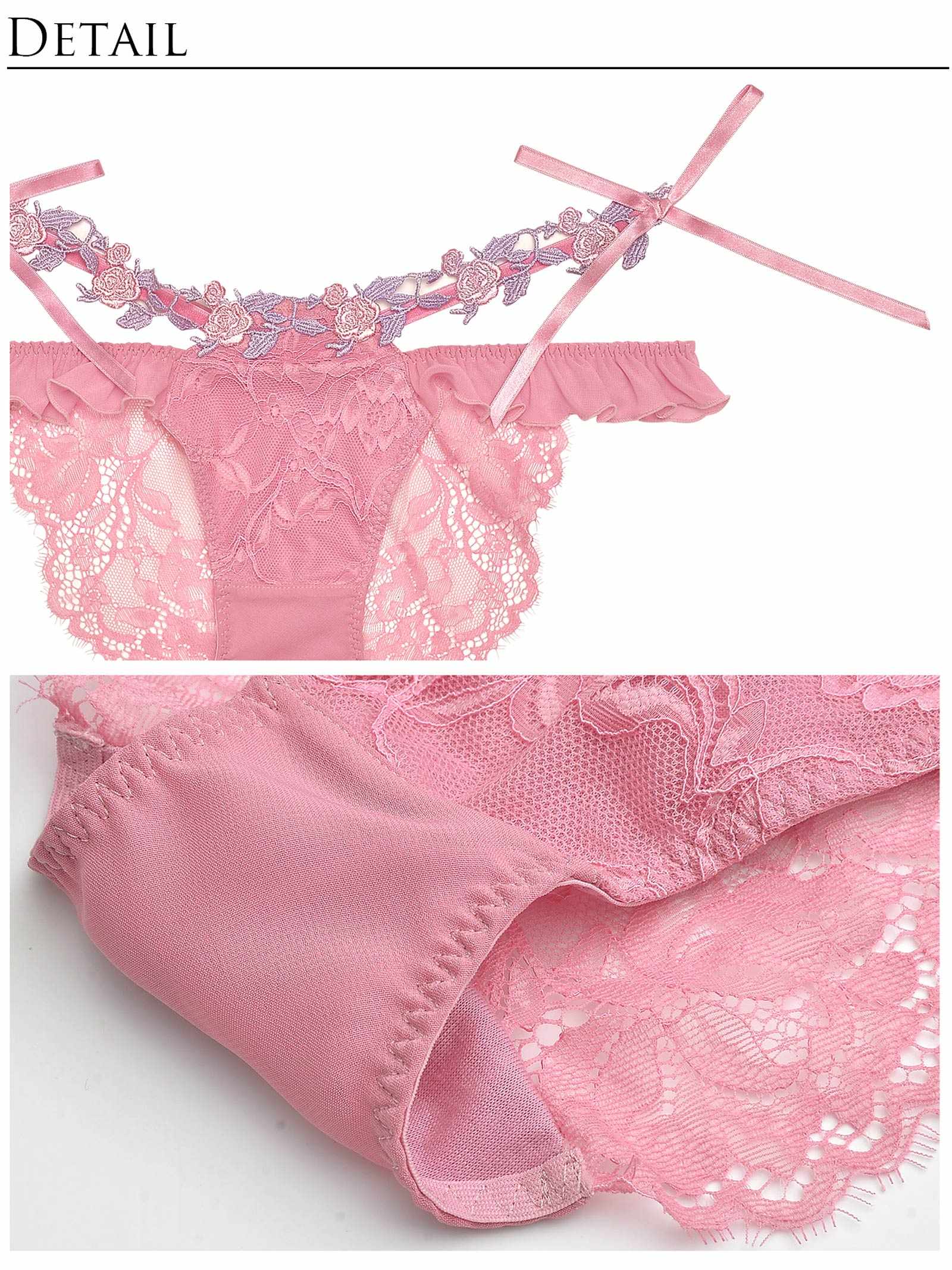 11/4新作!【明日花キララプロデュース/WhipBunny】Romantic Rose Garden Bra&Shorts/RoseBordeaux ロマンティックローズガーデンブラ＆ショーツ/ローズボルドー