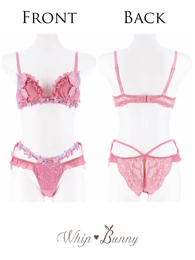 12/17再販!【明日花キララプロデュース/WhipBunny】Romantic Rose Garden Bra&Shorts/RoseBordeaux ロマンティックローズガーデンブラ＆ショーツ/ローズボルドー