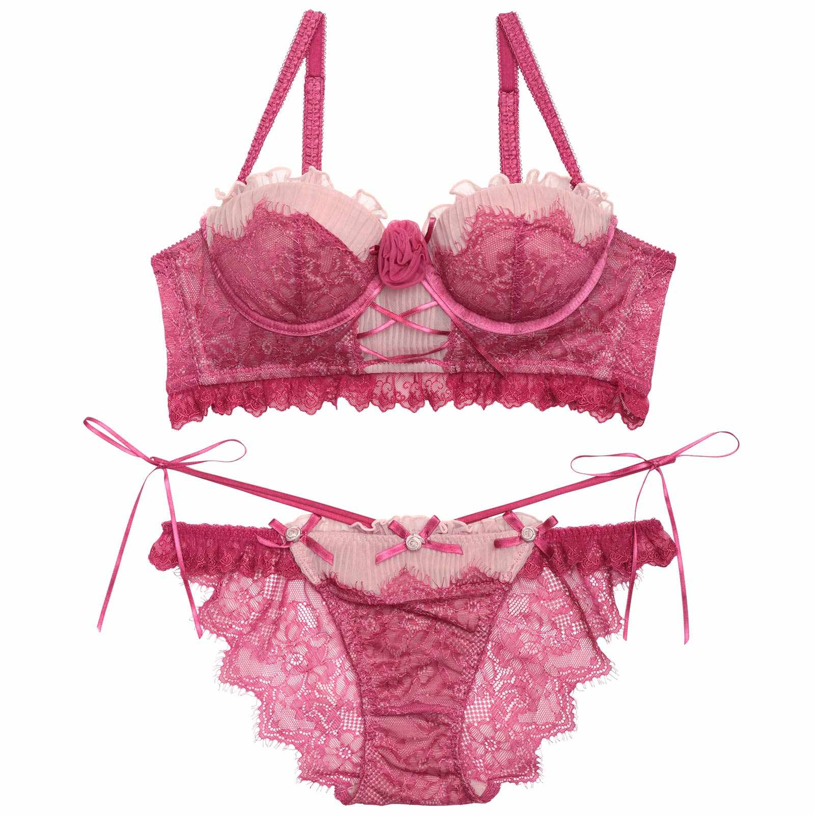 【明日花キララプロデュース/WhipBunny】Classical Tulle Rose Bra&Shorts / クラシカルチュールローズブラ＆ショーツ