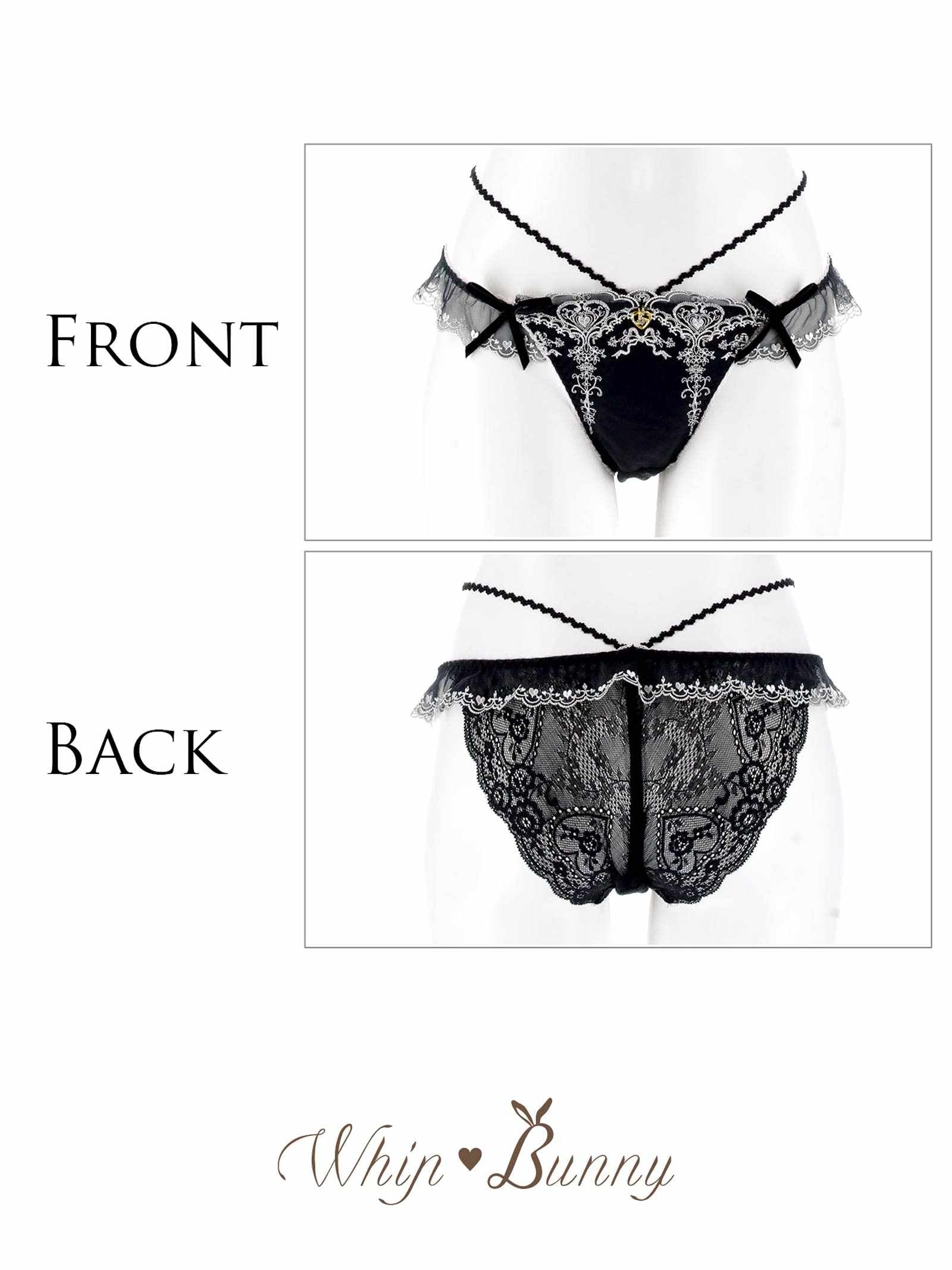 8/18新作!【明日花キララプロデュース/WhipBunny】Antique Ribbon Heart Shorts / アンティークリボンハートショーツ