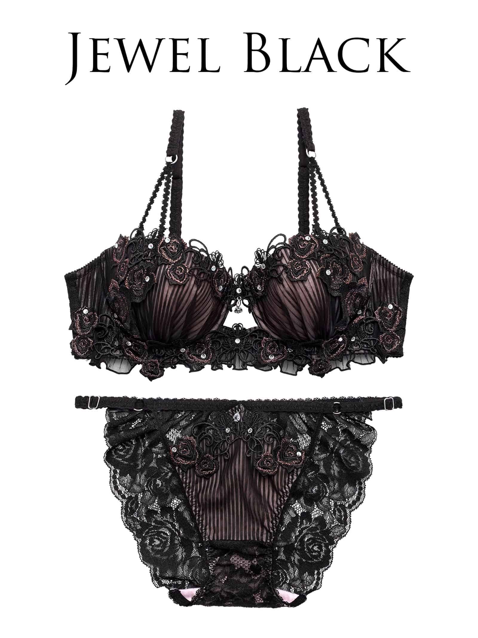 7/17新作!【明日花キララプロデュース/WhipBunny】Sheer Pleats Rose Bra&Shorts / シアープリーツローズブラ＆ショーツ