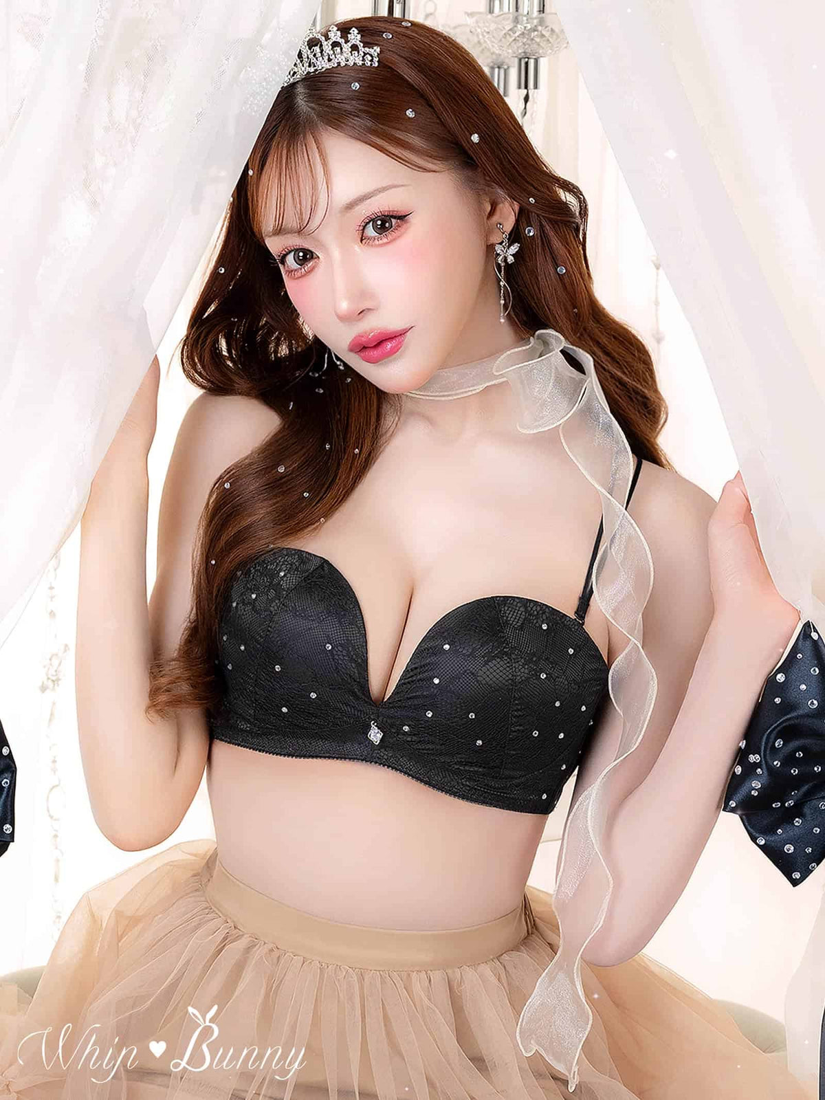 10/2新作!【明日花キララプロデュース/WhipBunny】Crystal Lacy Tube Bra / クリスタルレーシィチューブブラ