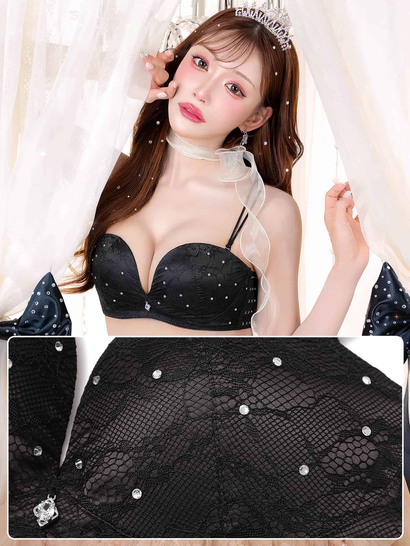 10/2新作!【明日花キララプロデュース/WhipBunny】Crystal Lacy Tube Bra / クリスタルレーシィチューブブラ