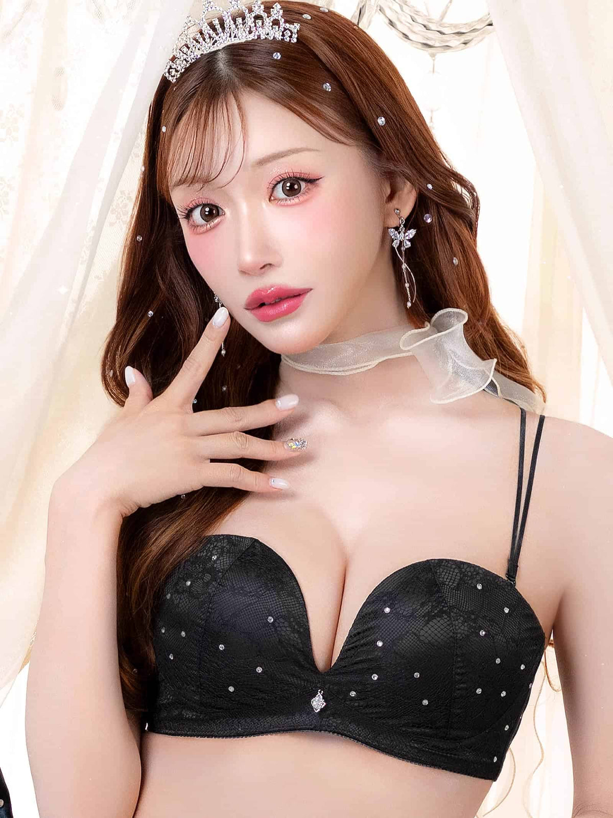10/2新作!【明日花キララプロデュース/WhipBunny】Crystal Lacy Tube Bra / クリスタルレーシィチューブブラ