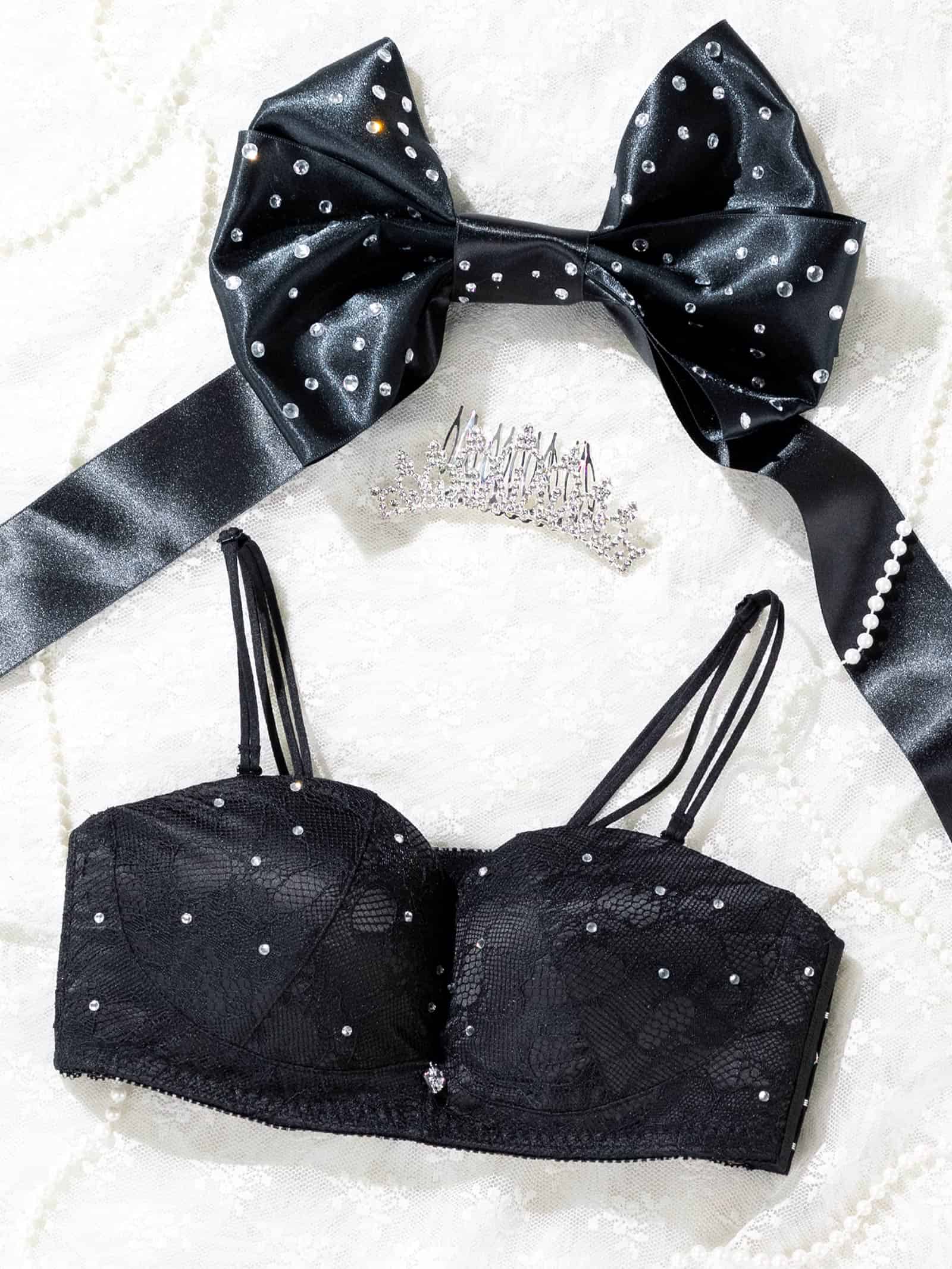 10/2新作!【明日花キララプロデュース/WhipBunny】Crystal Lacy Tube Bra / クリスタルレーシィチューブブラ