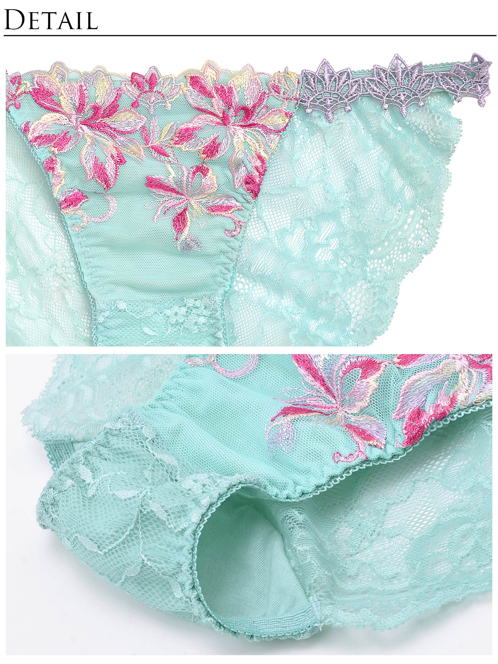 【明日花キララプロデュース/WhipBunny】Mermaid Shell Flower Bra&Shorts/Mint マーメイドシェルフラワーブラ&ショーツ/ミント