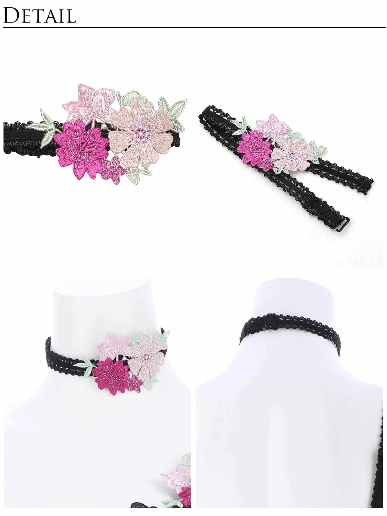 4/10新作!【明日花キララプロデュース/WhipBunny】Dressy Flower Lady Bra&T-back / Black ドレッシーフラワーレディブラ＆Tバック / ブラック