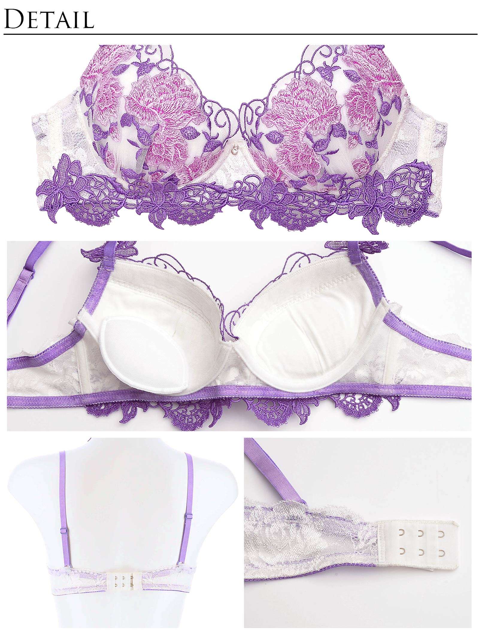 9/30新作!【明日花キララプロデュース/WhipBunny】Gorgeous Shine Rose Choker Bra&Shorts / Purple ゴージャスシャインローズチョーカーブラ＆Tバック / パープル