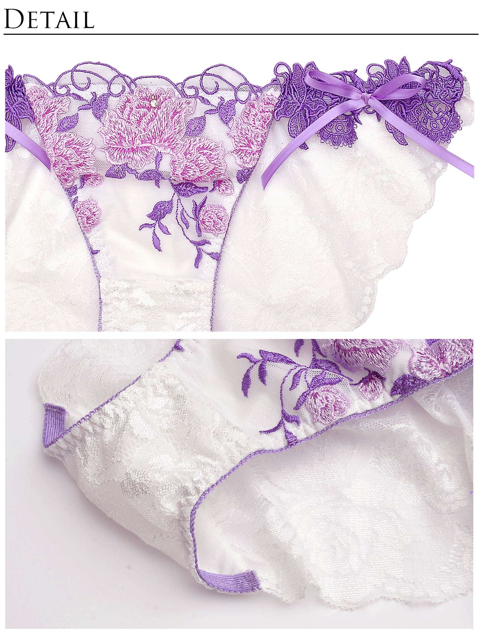 9/30新作!【明日花キララプロデュース/WhipBunny】Gorgeous Shine Rose Choker Bra&Shorts / Purple ゴージャスシャインローズチョーカーブラ＆Tバック / パープル