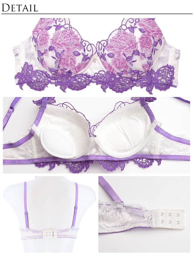 【明日花キララプロデュース/WhipBunny】Gorgeous Shine Rose Choker Bra&Shorts / Purple ゴージャスシャインローズチョーカーブラ＆ショーツ / パープル