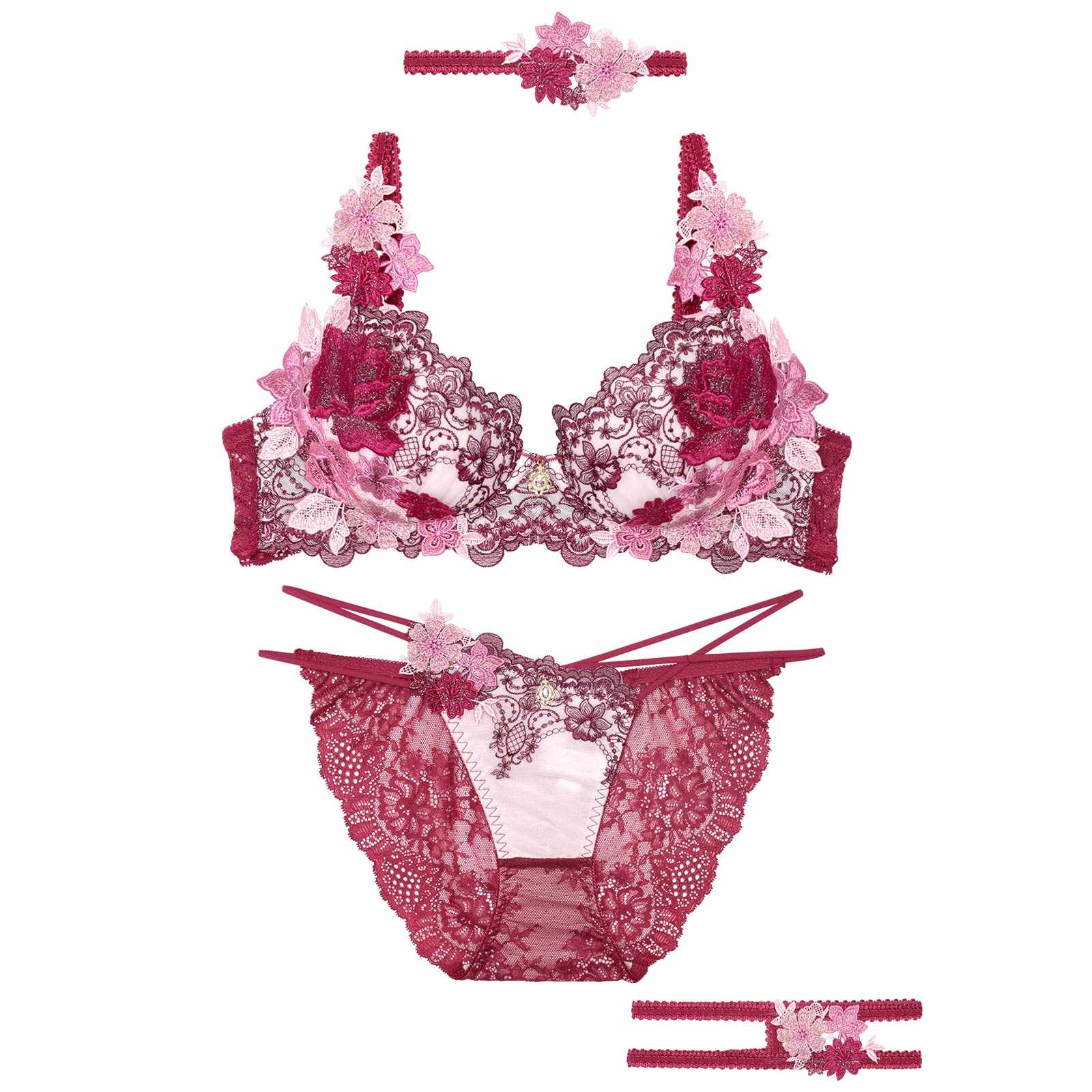 10/3再販!【明日花キララプロデュース/WhipBunny】Dressy Flower Lady Bra&Shorts / ドレッシーフラワーレディブラ＆ショーツ
