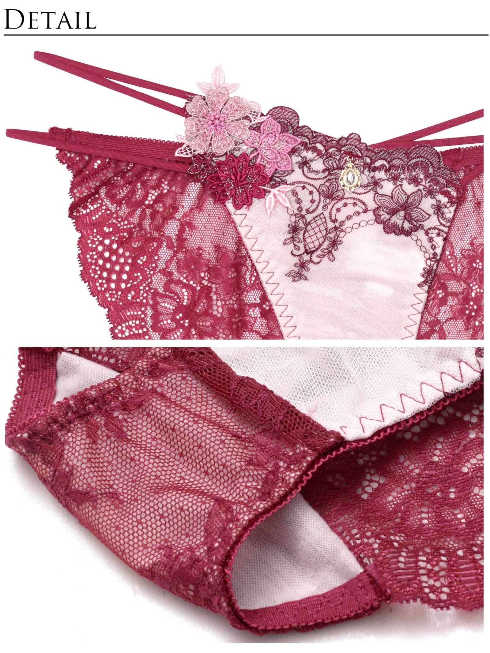 9/5新作!【明日花キララプロデュース/WhipBunny】Dressy Flower Lady Bra&Shorts / ドレッシーフラワーレディブラ＆ショーツ