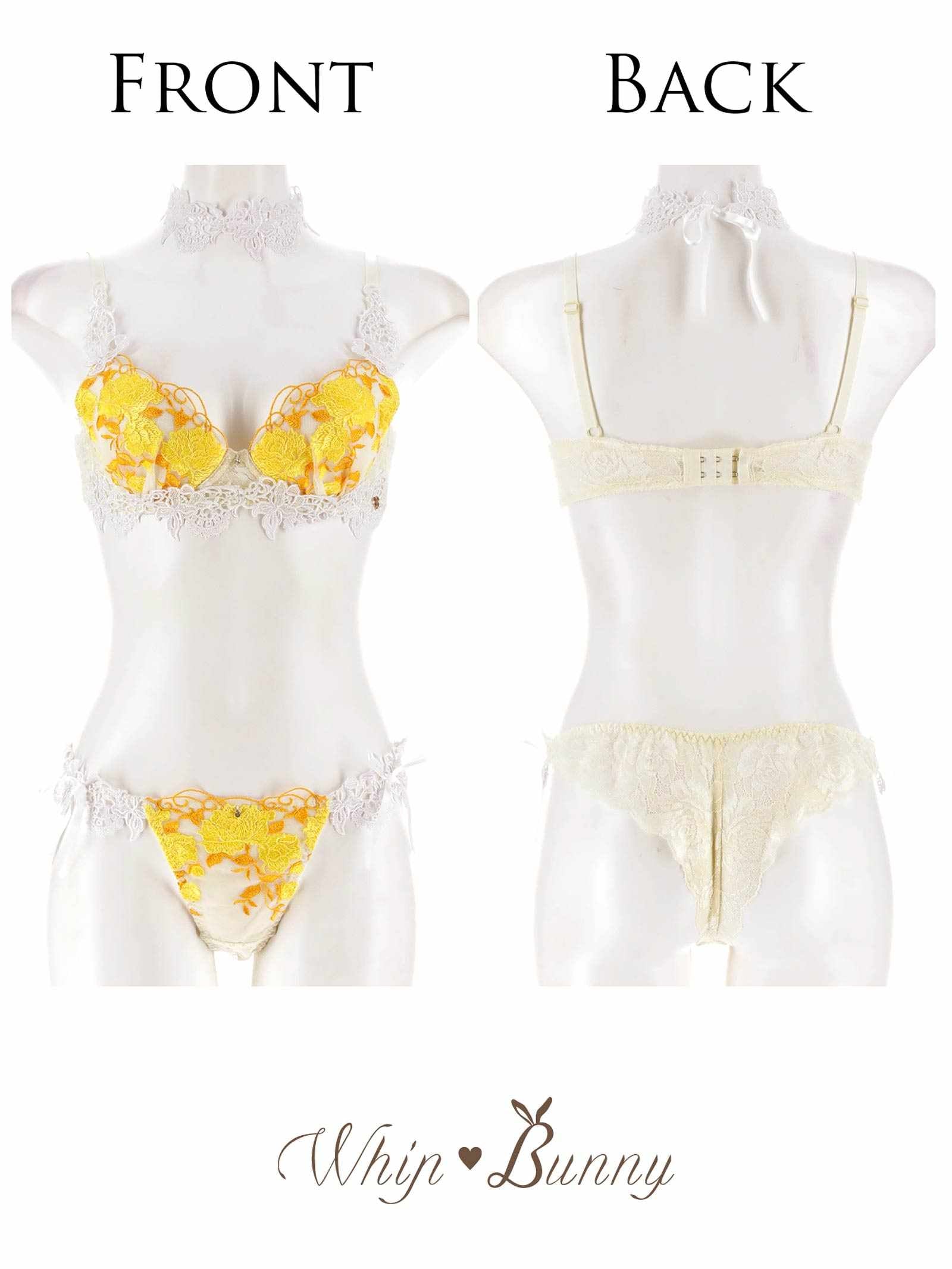 8/15新作!【明日花キララプロデュース/WhipBunny】Gorgeous Shine Rose Choker Bra&T-back ゴージャスシャインローズチョーカーブラ＆Tバック