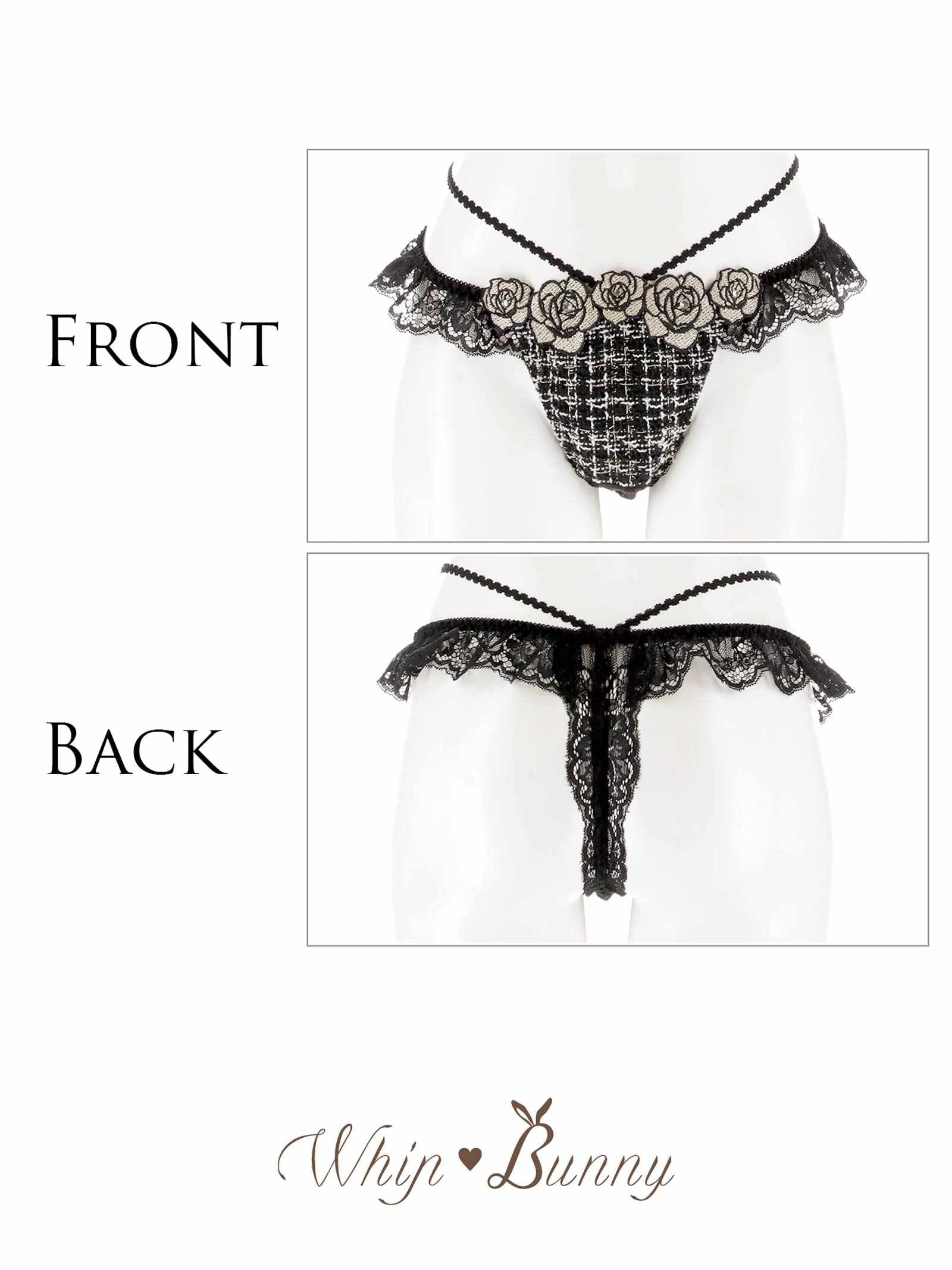 9/26新作!【明日花キララプロデュース/WhipBunny】Tweed Jewelry Rose Shorts / ツイードジュエリーローズショーツ