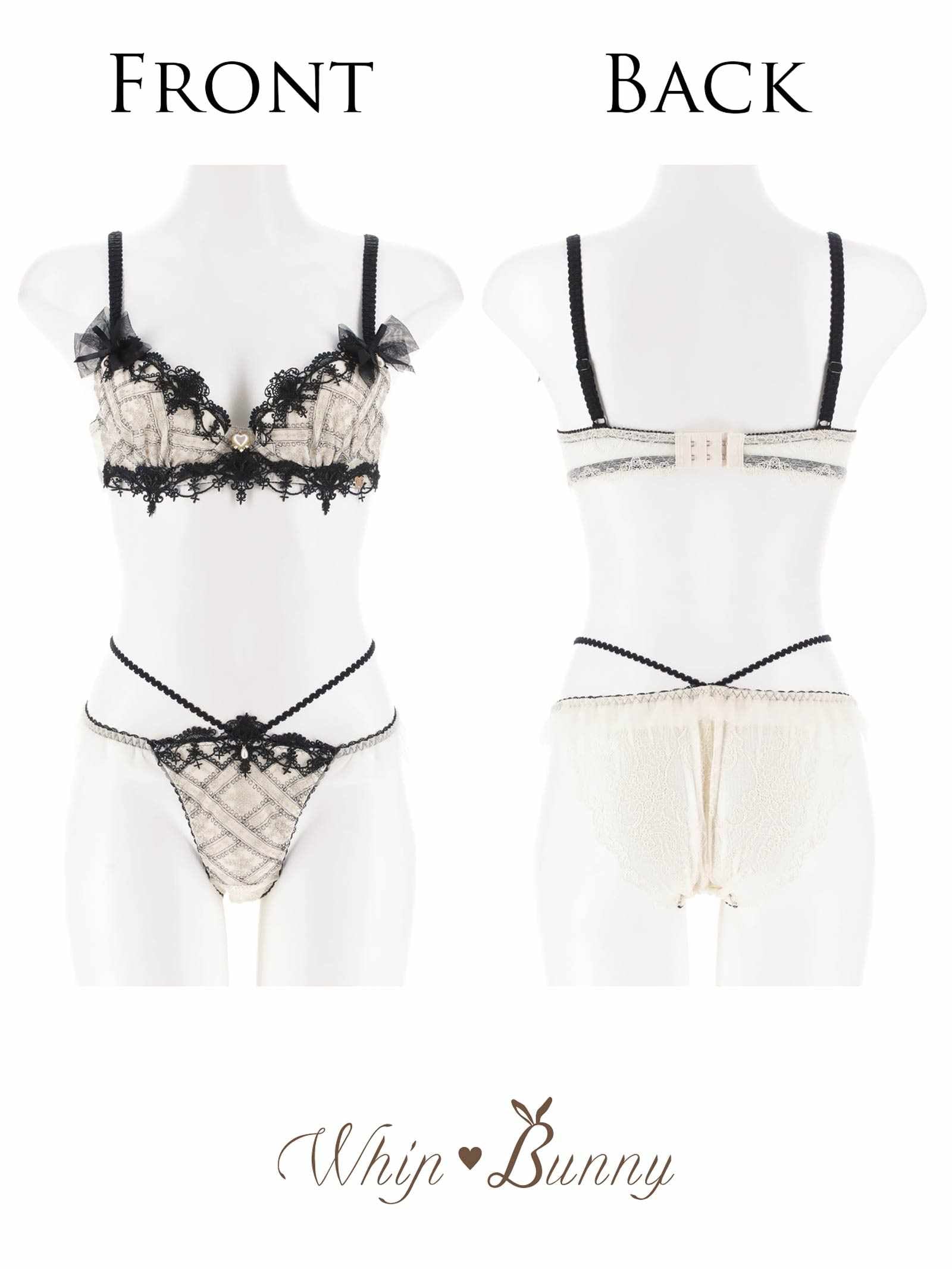 11/14新作!【明日花キララプロデュース/WhipBunny】Classical Shine Embroidery Bra&Shorts / クラシカルシャインエンブロイダリーブラ＆ショーツ