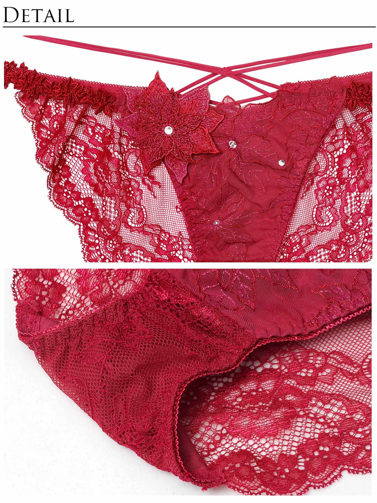 11/7新作!【明日花キララプロデュース/WhipBunny】Brilliant Poinsettia Bra&Shorts / ブリリアントポインセチアブラ＆ショーツ