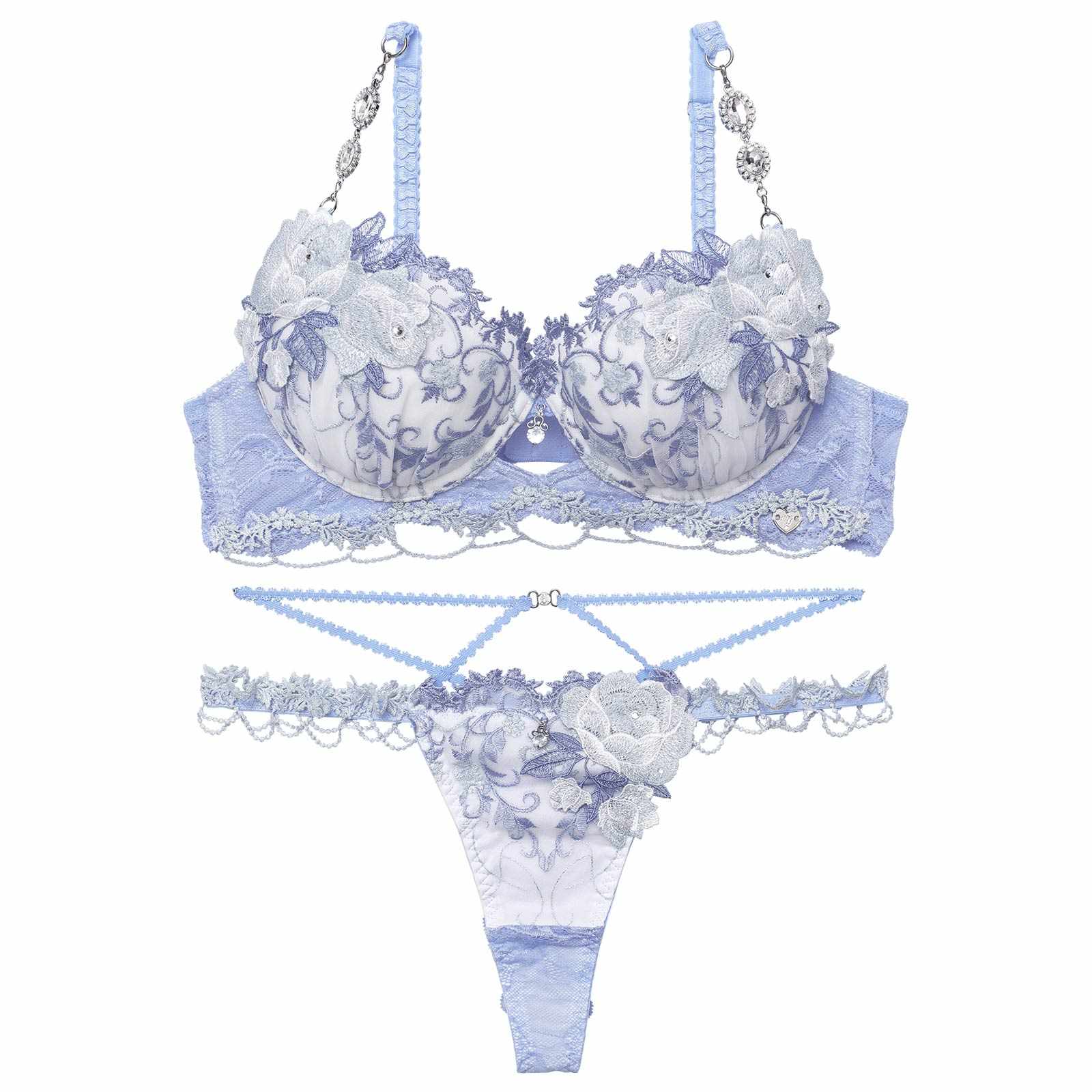 12/19新作!【明日花キララプロデュース/WhipBunny】Princess Ivy Rose Bra&T-back / プリンセスアイビーローズブラ＆Tバック