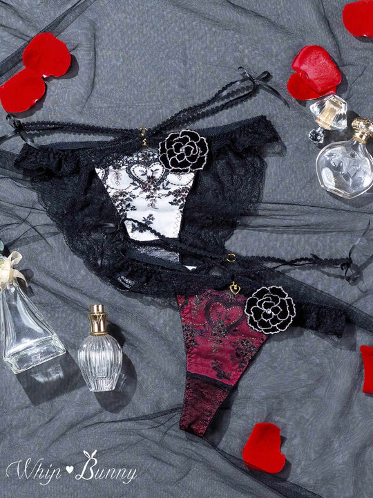 12/26新作!【明日花キララプロデュース/WhipBunny】Damasuku Heart Bloom Shorts / ダマスクハートブルームショーツ