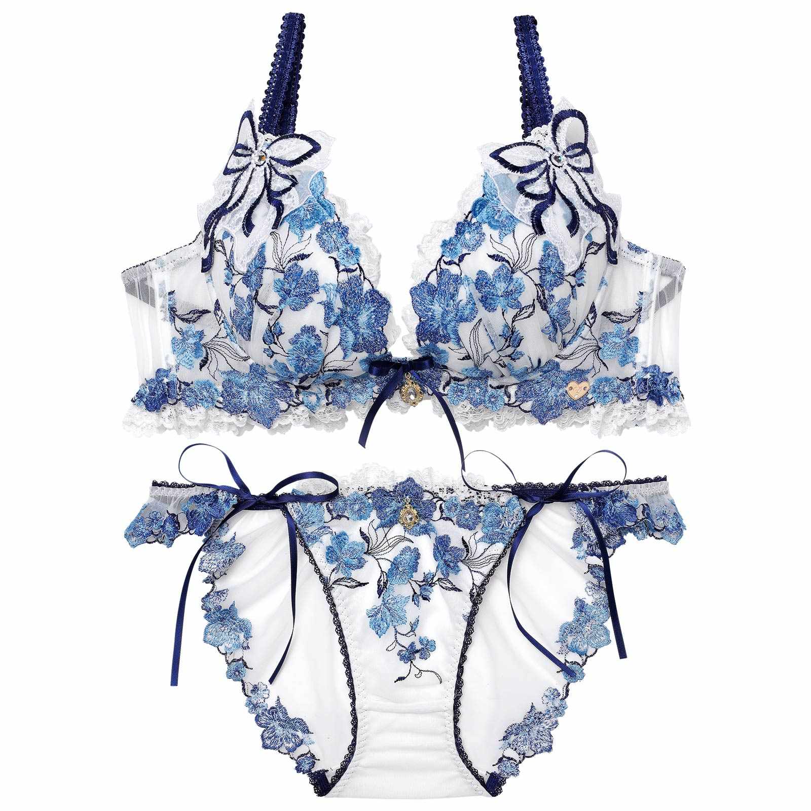 1/19新作!【明日花キララプロデュース/WhipBunny】Romantic Ribbon Bouquet Bra&Shorts/ ロマンティックリボンブーケブラ＆ショーツ