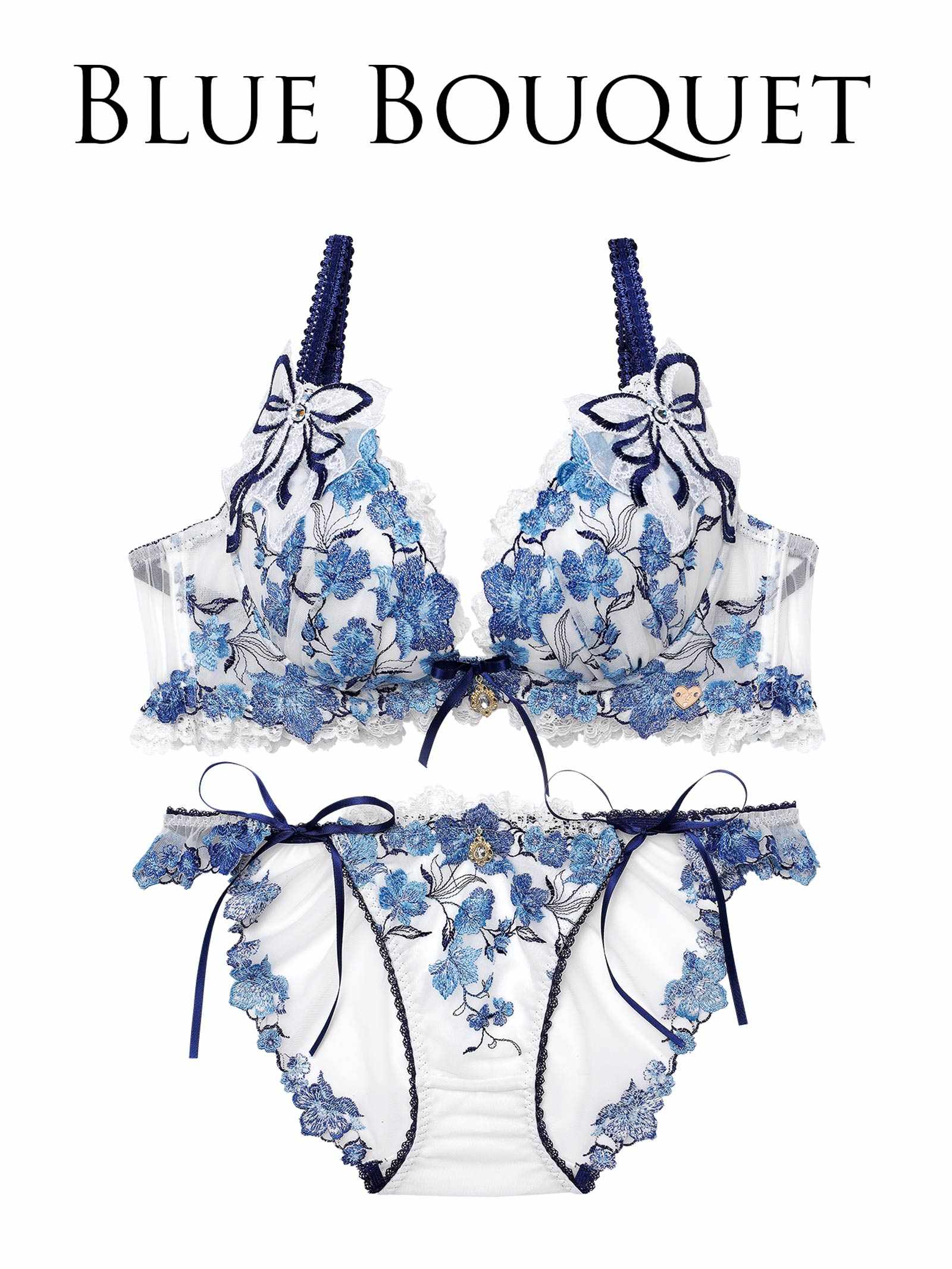 1/19新作!【明日花キララプロデュース/WhipBunny】Romantic Ribbon Bouquet Bra&Shorts/ ロマンティックリボンブーケブラ＆ショーツ