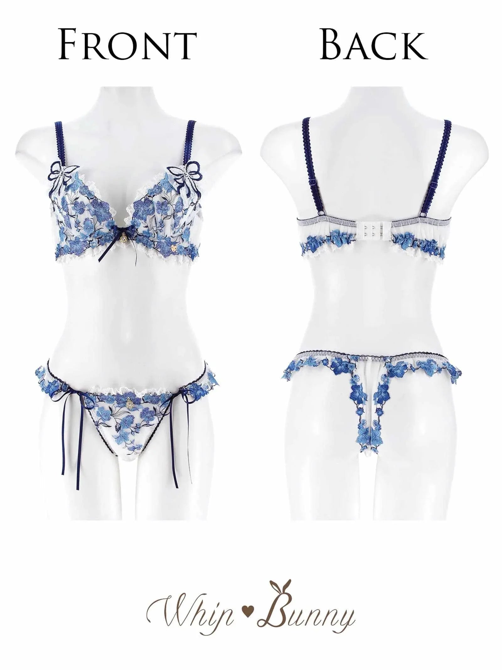 1/19新作!【明日花キララプロデュース/WhipBunny】Romantic Ribbon Bouquet Bra&T-back/ ロマンティックリボンブーケブラ＆Tバック
