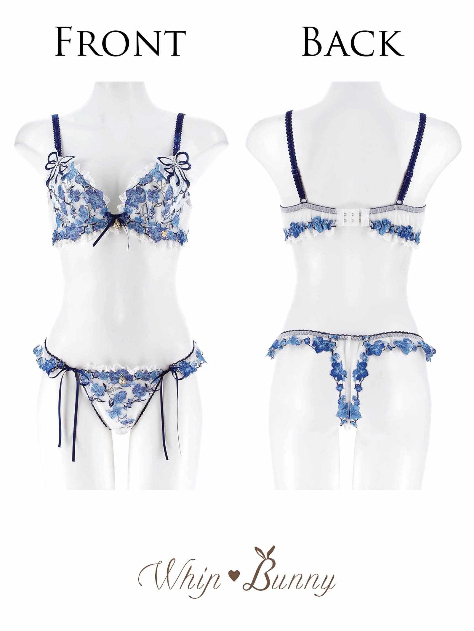 1/19新作!【明日花キララプロデュース/WhipBunny】Romantic Ribbon Bouquet Bra&T-back/ ロマンティックリボンブーケブラ＆Tバック