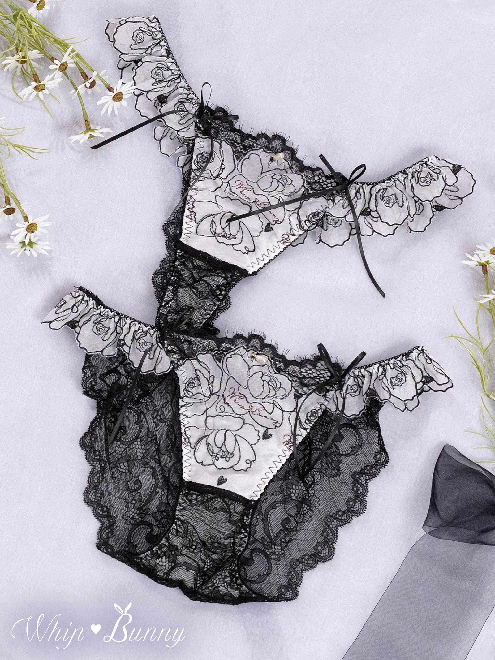 3/27新作!【明日花キララプロデュース/WhipBunny】Lady Rose Embroidery Shorts / レディローズエンブロイダリーショーツ