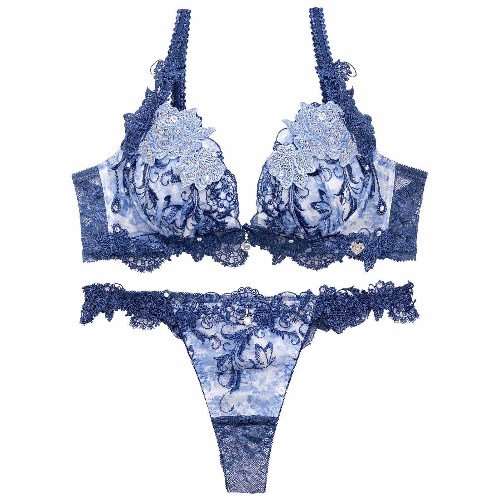 5/15新作!【明日花キララプロデュース/WhipBunny】Butterfly Rose Garden Bra&T-back / バタフライローズガーデンブラ＆Tバック