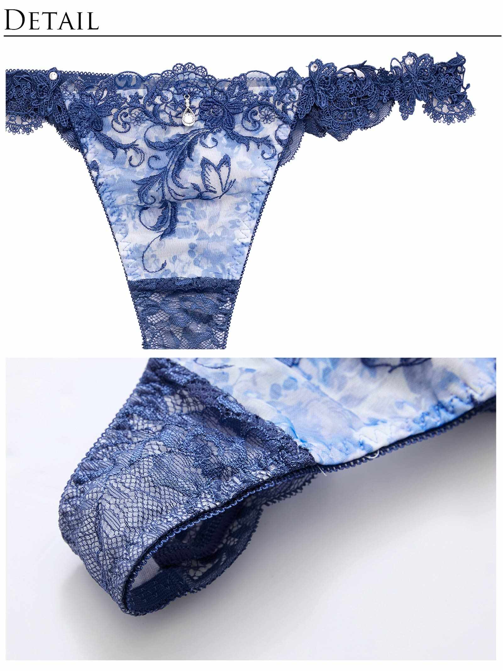 5/15新作!【明日花キララプロデュース/WhipBunny】Butterfly Rose Garden Bra&T-back / バタフライローズガーデンブラ＆Tバック