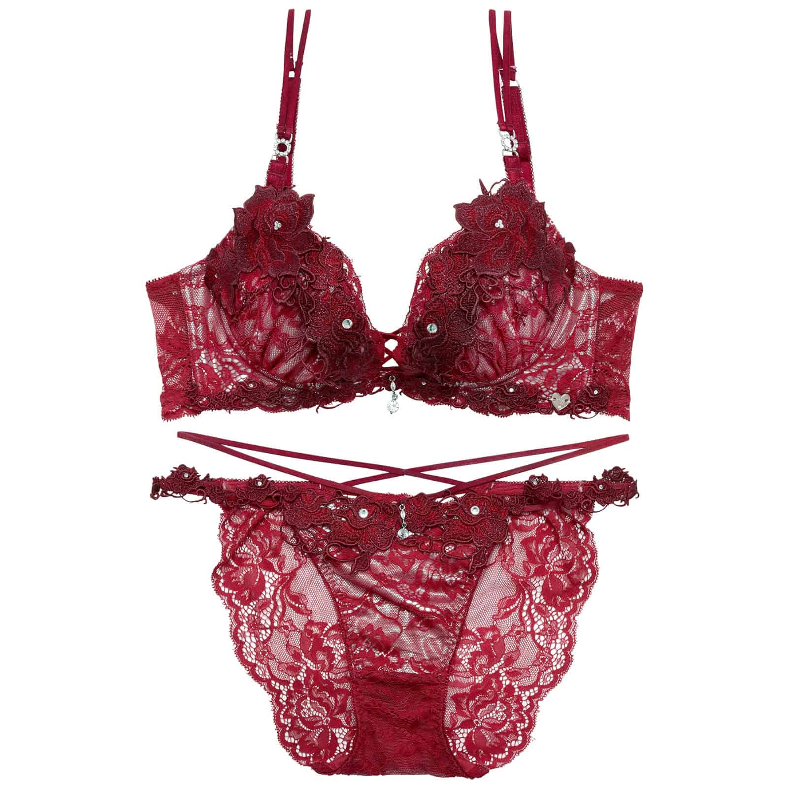 8/11再販!【明日花キララプロデュース/WhipBunny】Rouge Blossom Bra&Shorts / ルージュブロッサムブラ＆ショーツ