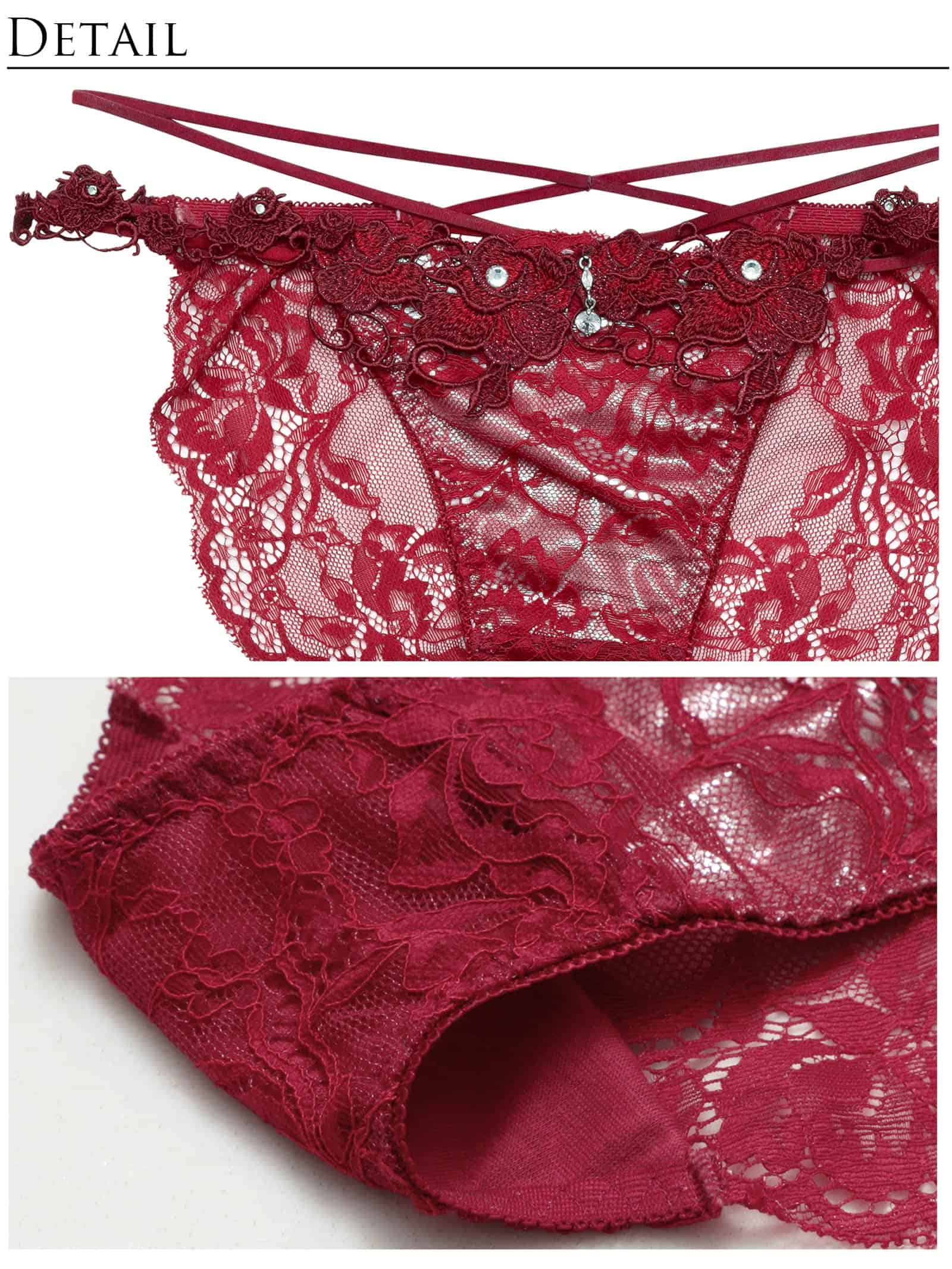 8/11再販!【明日花キララプロデュース/WhipBunny】Rouge Blossom Bra&Shorts / ルージュブロッサムブラ＆ショーツ