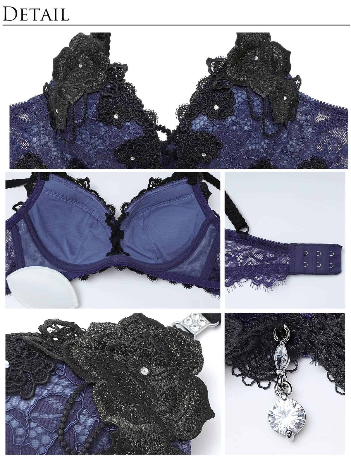 10/30新作!【明日花キララプロデュース/WhipBunny】Midnight Jewel Bra&Shorts / ミッドナイトジュエルブラ＆ショーツ