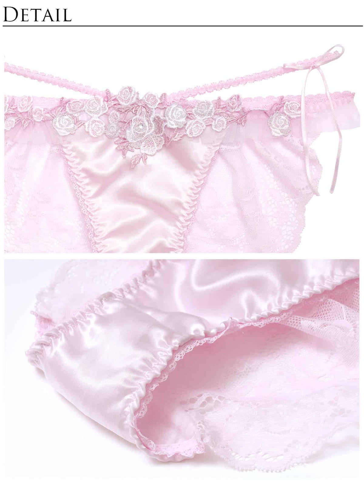 10/9新作!【明日花キララプロデュース/WhipBunny】Glossy Satin Rose Shorts / グロッシーサテンローズショーツ