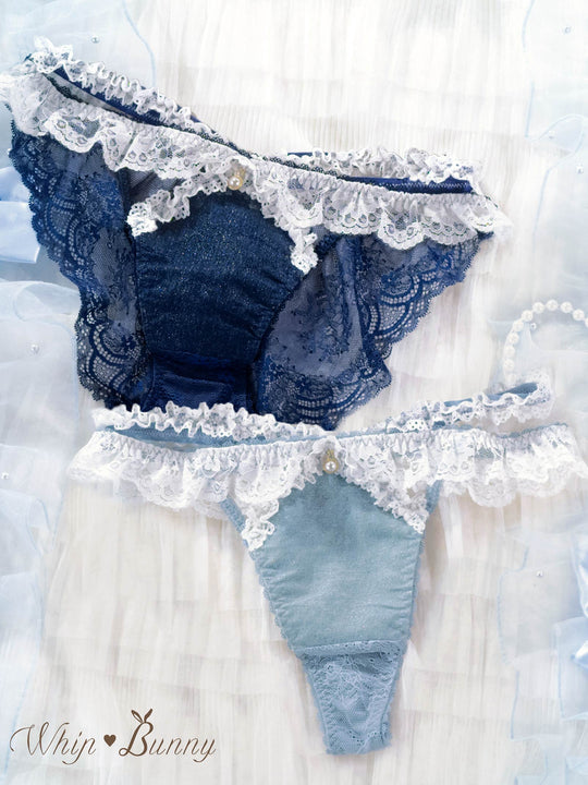 【明日花キララプロデュース/WhipBunny】Lacy Tiered Denim Shorts / レーシィティアードデニムショーツ