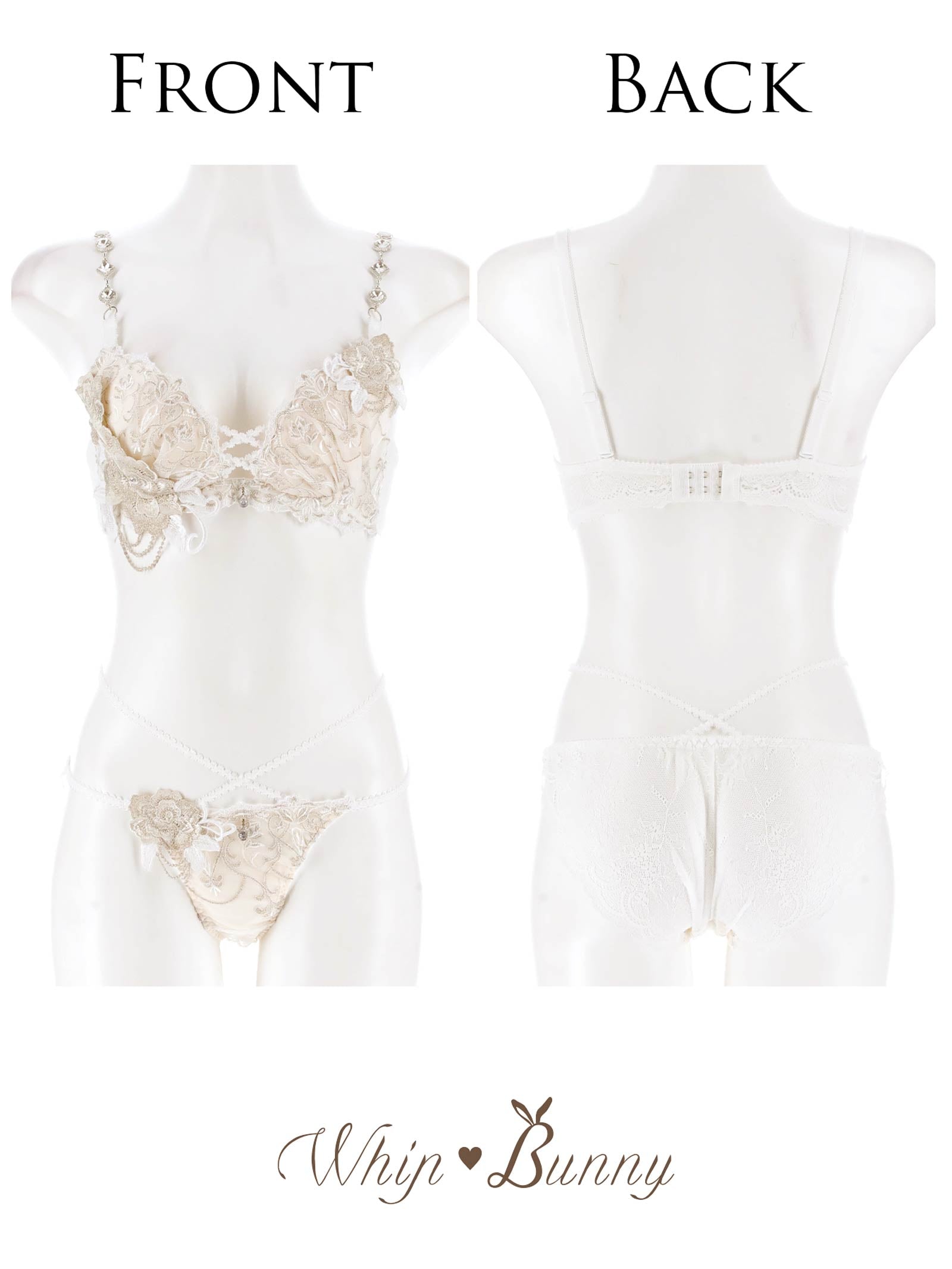 【明日花キララプロデュース/WhipBunny】Luxury Rose Lacy Bra&Shorts / ラグジュアリーローズレーシーブラ＆ショーツ